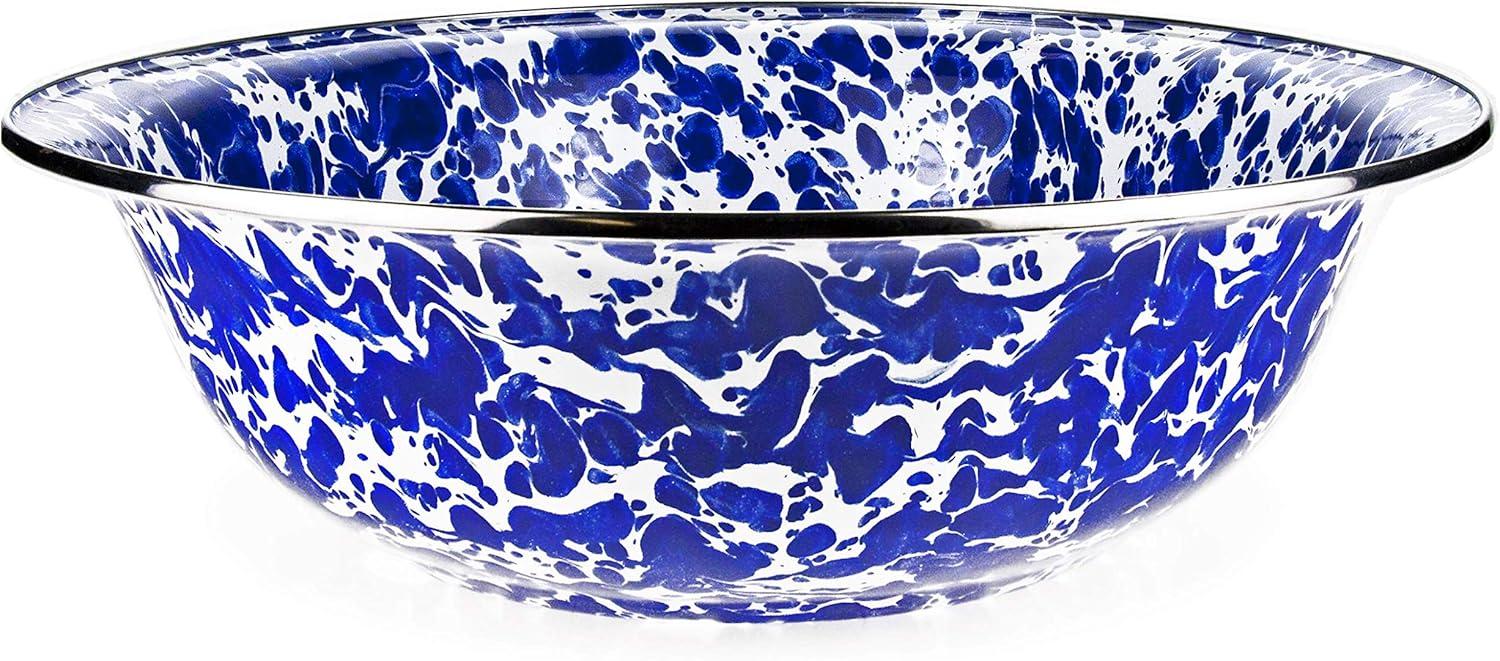 Golden Rabbit Golden Rabbit Swirl Enamelware Serving Bowl