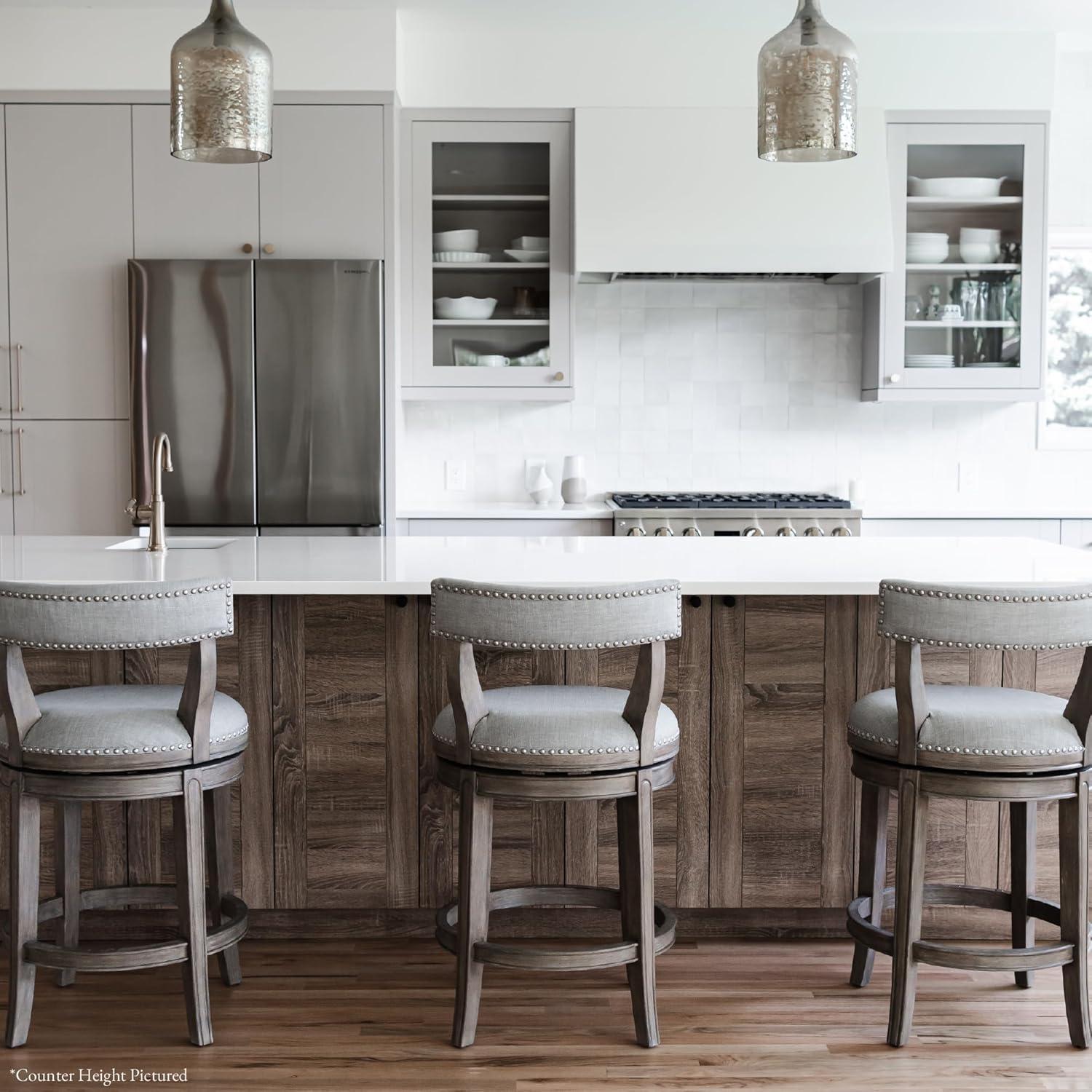 Maven Lane Maven Lane Alexander Stool with Fabric Upholstery