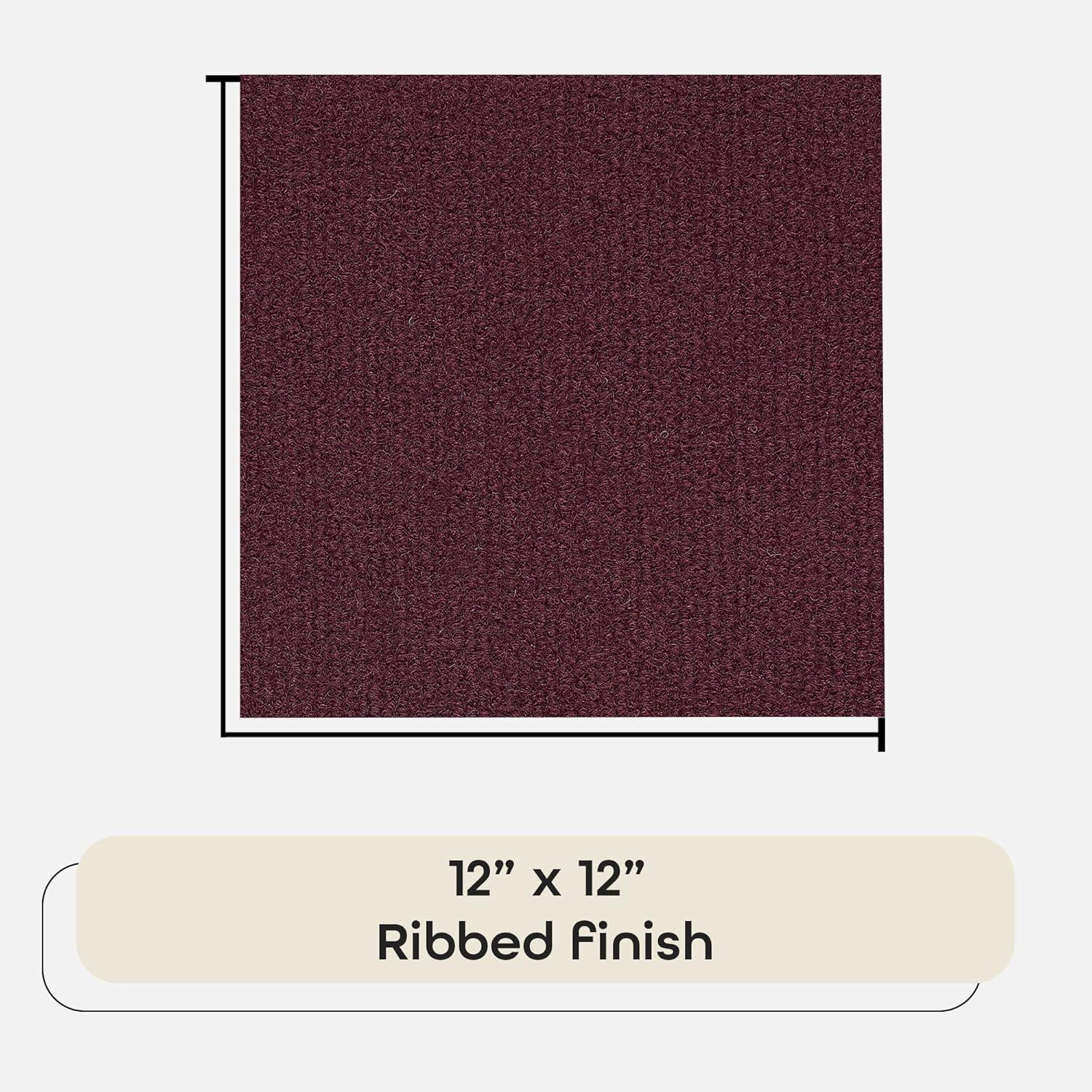 Achim Importing Co Nexus 12'' W x 12'' L Level Loop Adhesive, Peel & Stick Polyester Carpet Tile