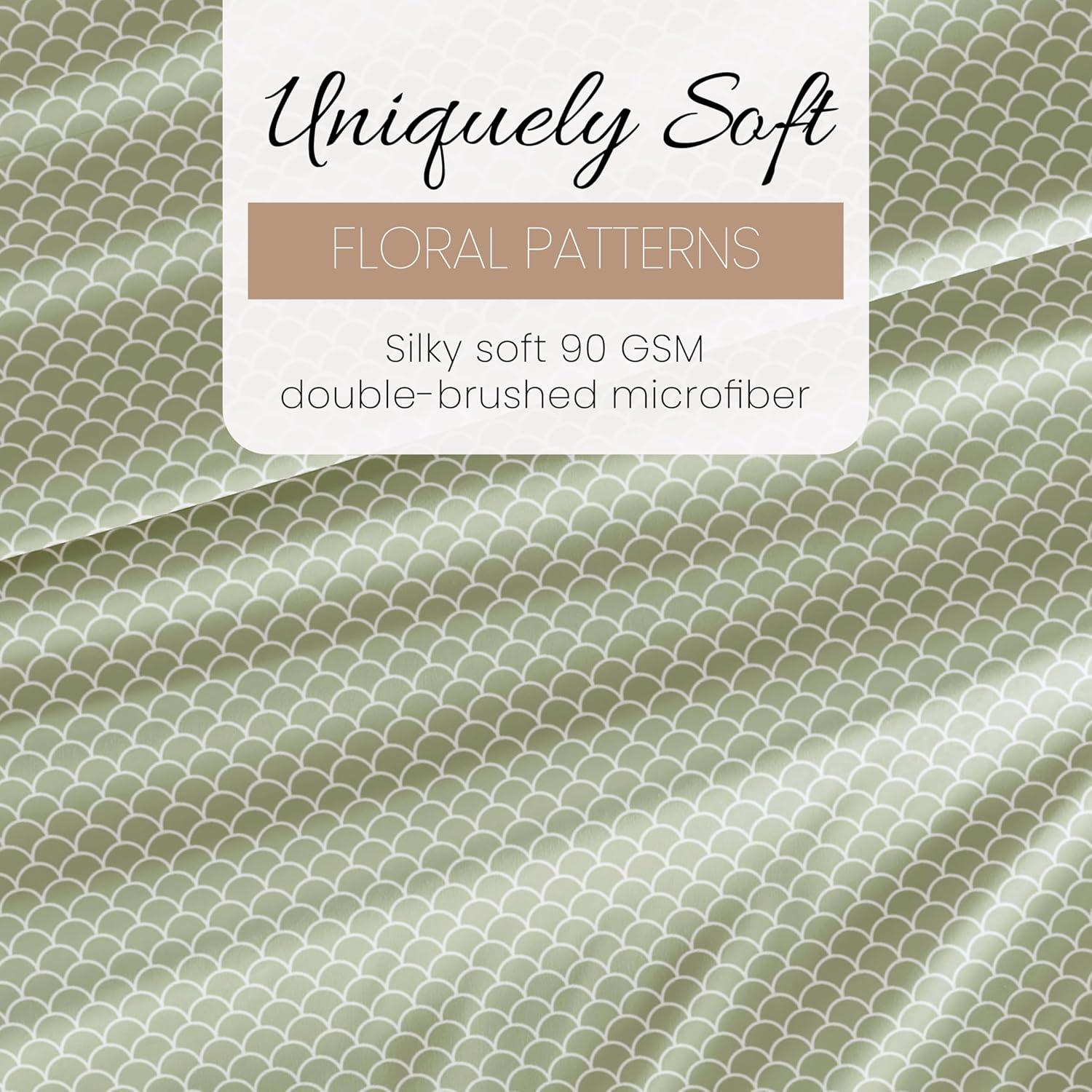 Simply Soft™ Scallops Pattern Microfiber Sheet Set