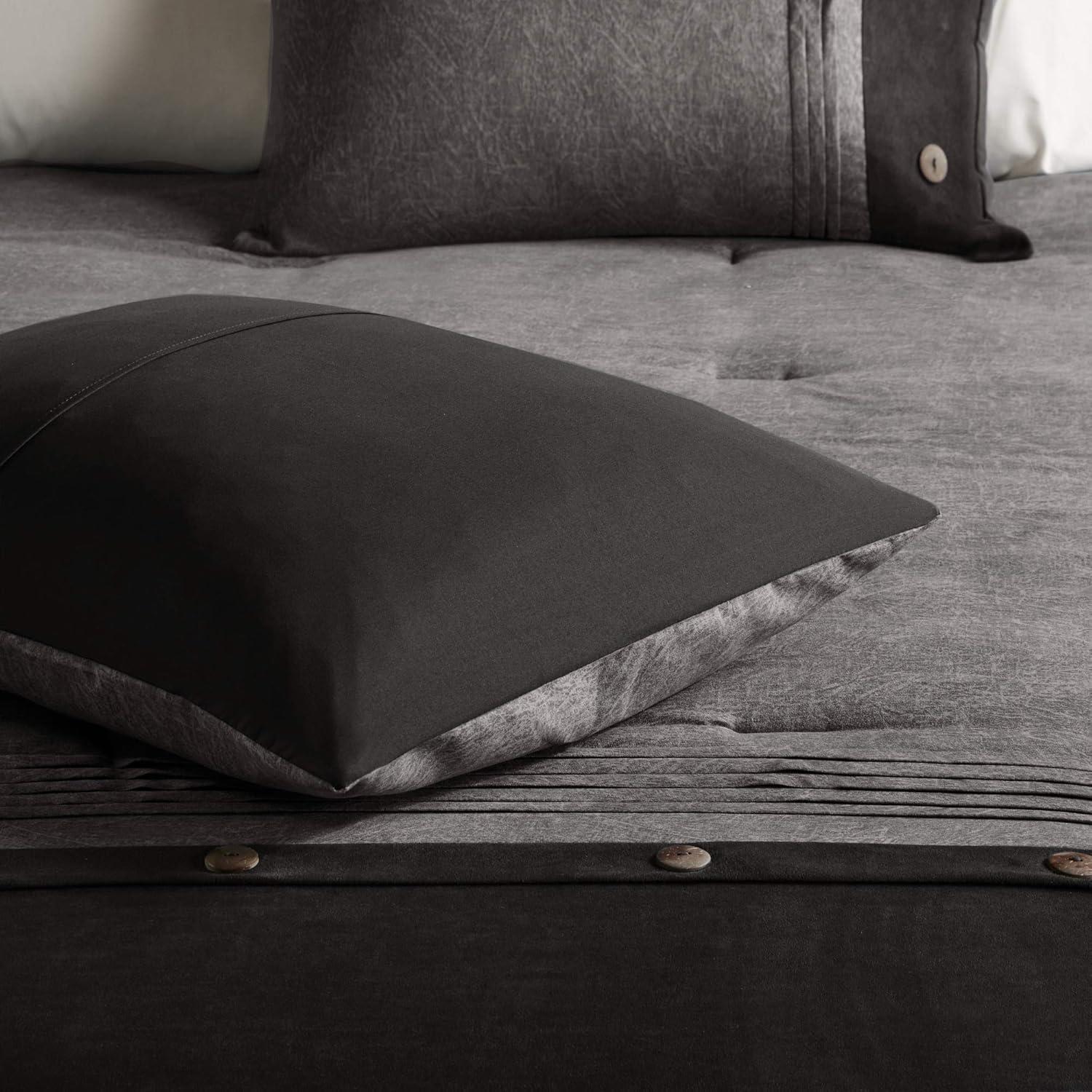 Madison Park Boone 7 Piece Faux Suede Comforter Set
