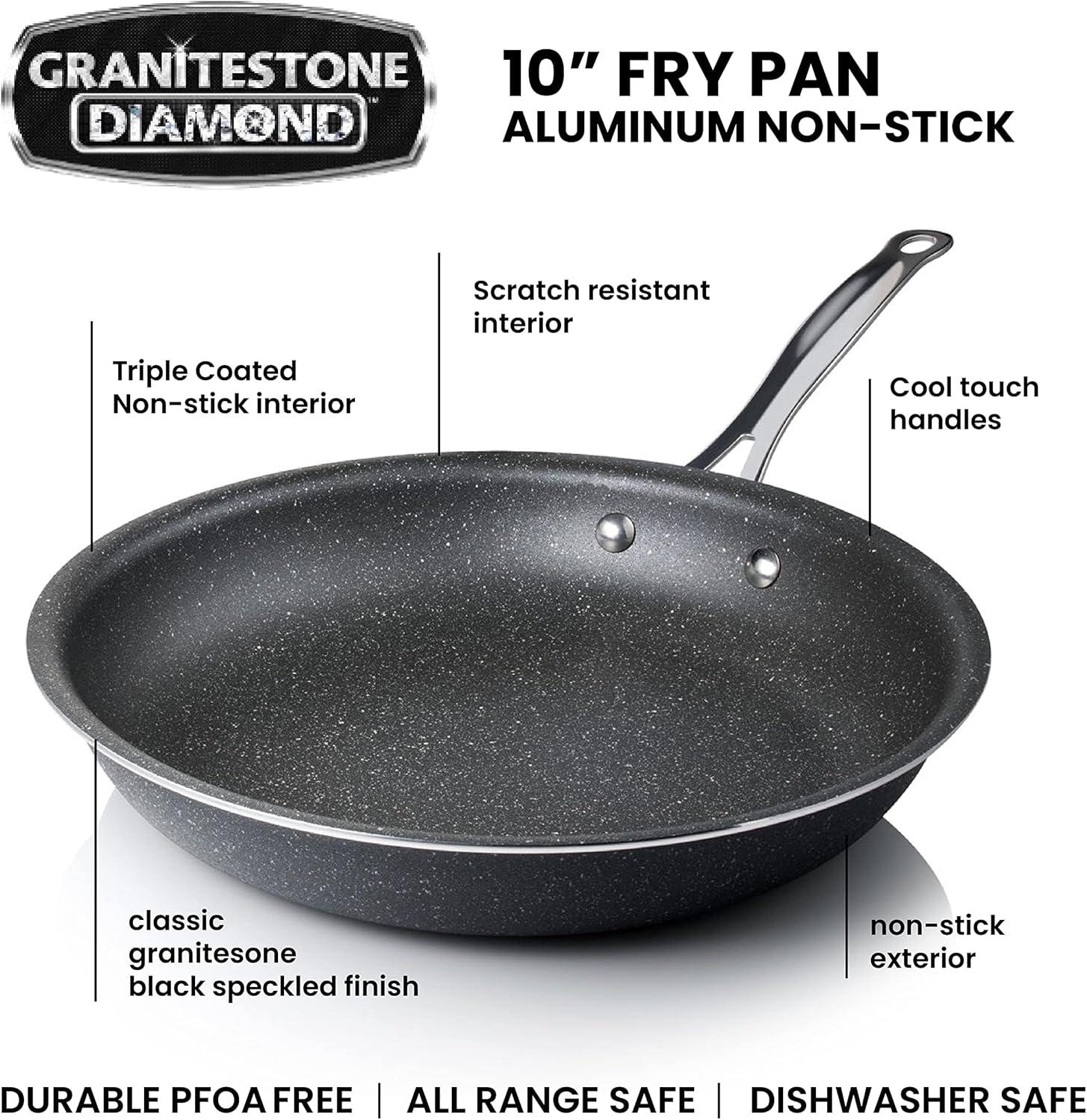 Granitestone 10" Nonstick Fry Pan with Stay Cool Handle