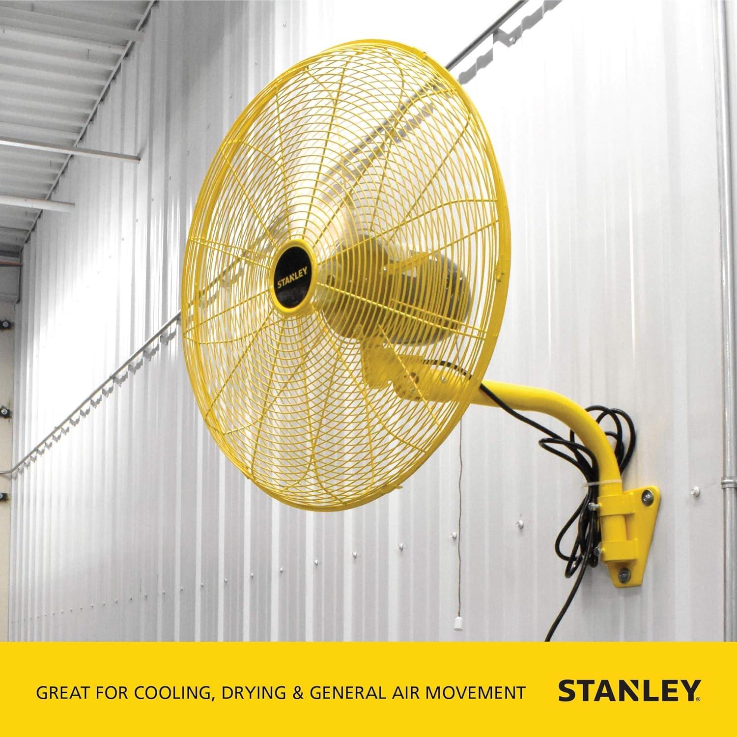 Stanley High-Velocity 24" Wall Mounted Fan