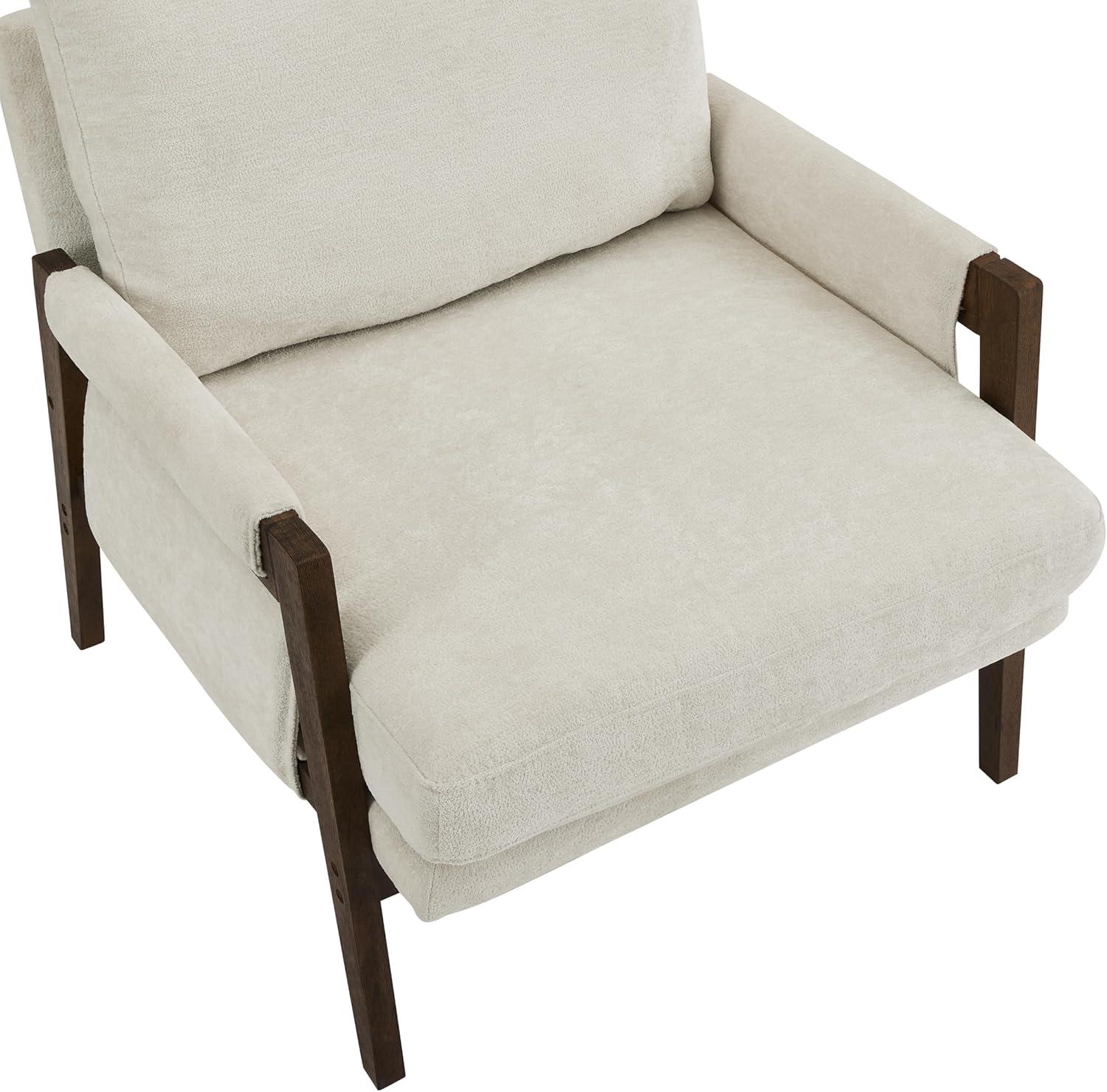 Roundhill Furniture Kelly Mid-Century Modern Velvet Accent Armchair