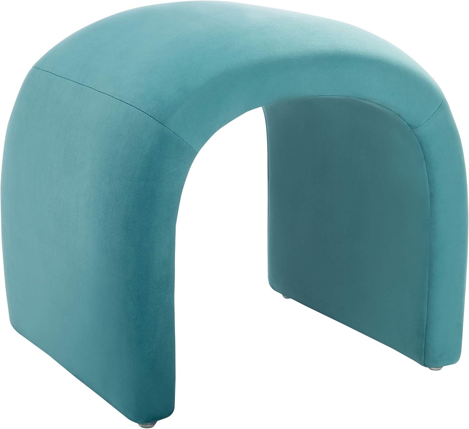 Kibo Ottoman - Sea Blue - Safavieh