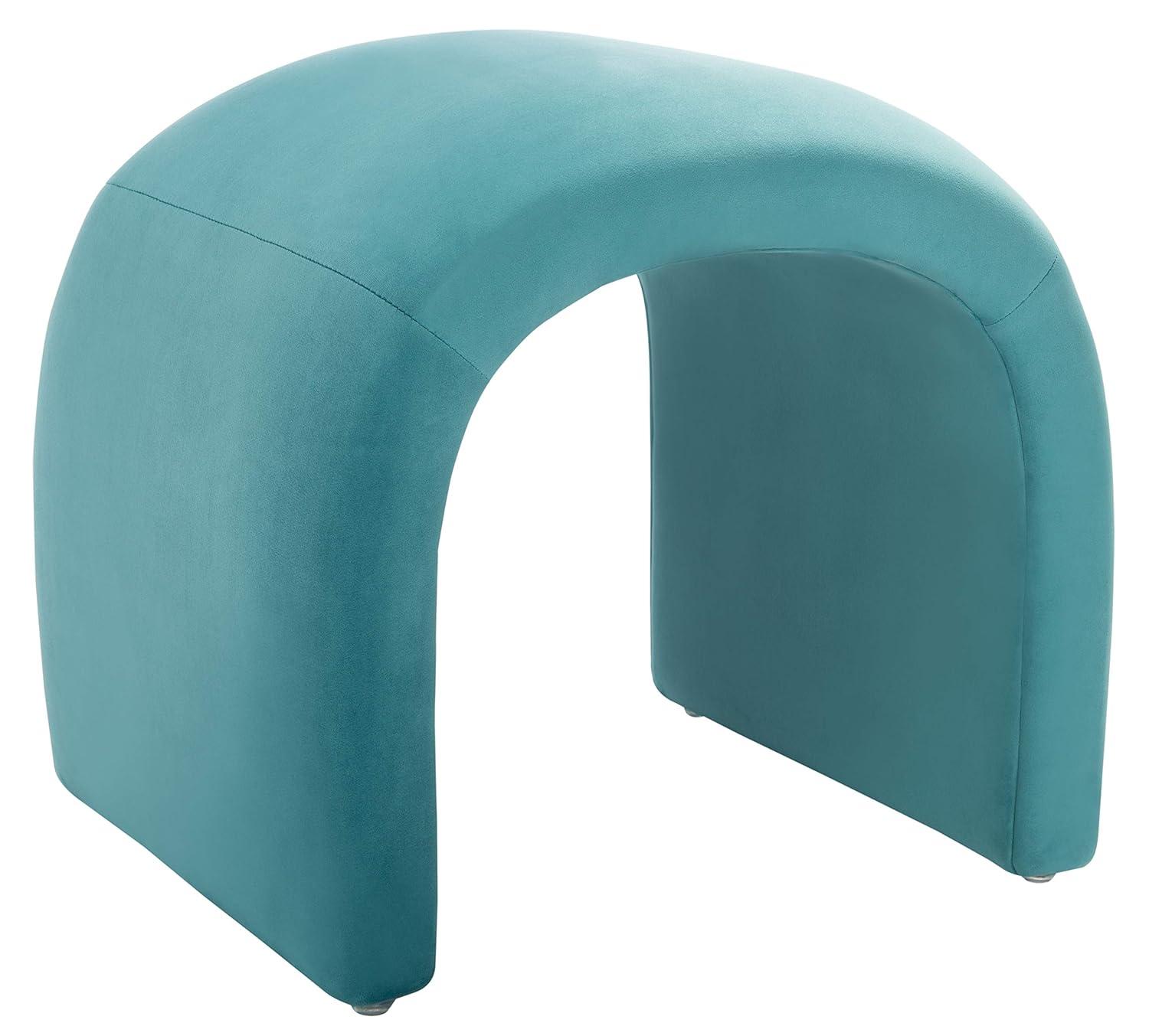 Kibo Ottoman - Sea Blue - Safavieh