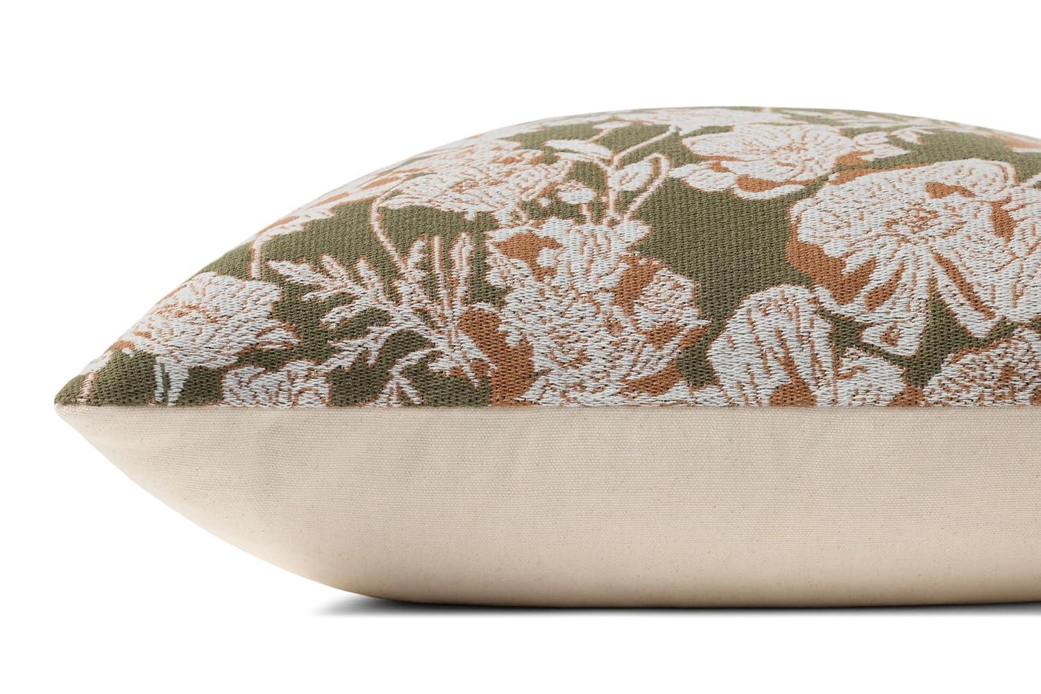 Matilda Pillow x Chris Loves Julia x Loloi - Olive and Orange