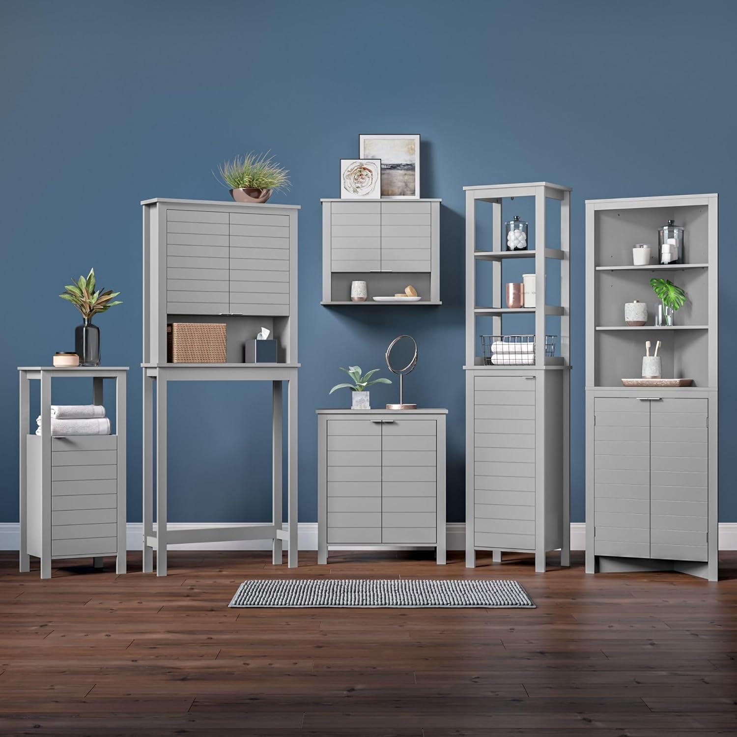 RiverRidge Home RiverRidge Madison Tall Corner Bathroom Storage Cabinet with Open Shelves