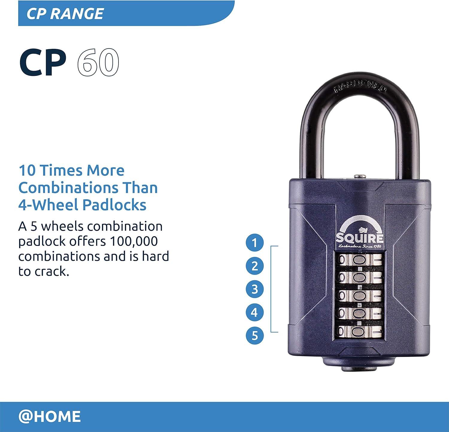 Weathershield™ Combination Padlock | 5-Wheel | CP60