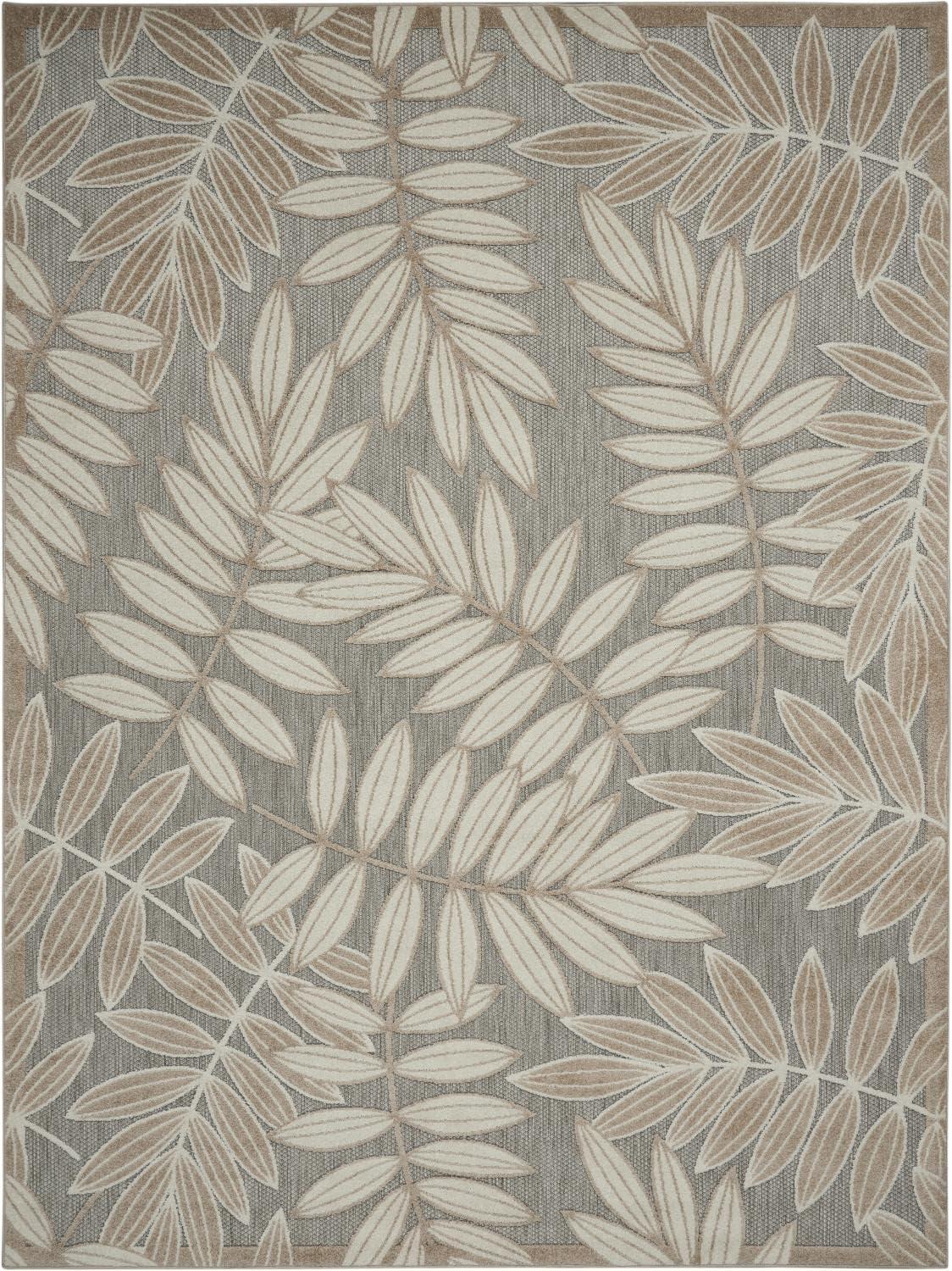 Nourison Aloha Floral Leaf Outdoor Area Rug