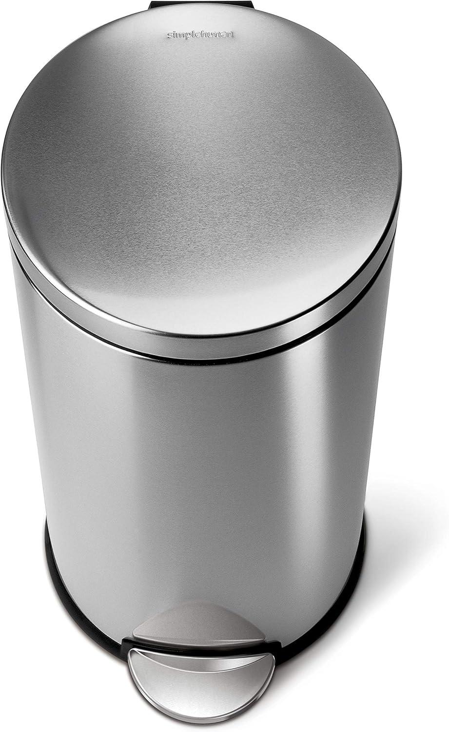 Simplehuman 30 Liter / 8 Gallon Round Step Trash Can