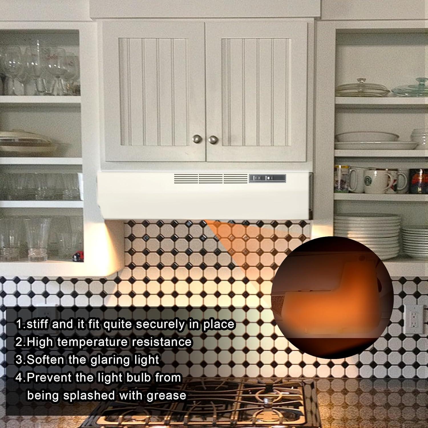 WeiLaiKeQi 99110437 Range Hood Light Lens Cover Lightweight Easy to Install Replacement