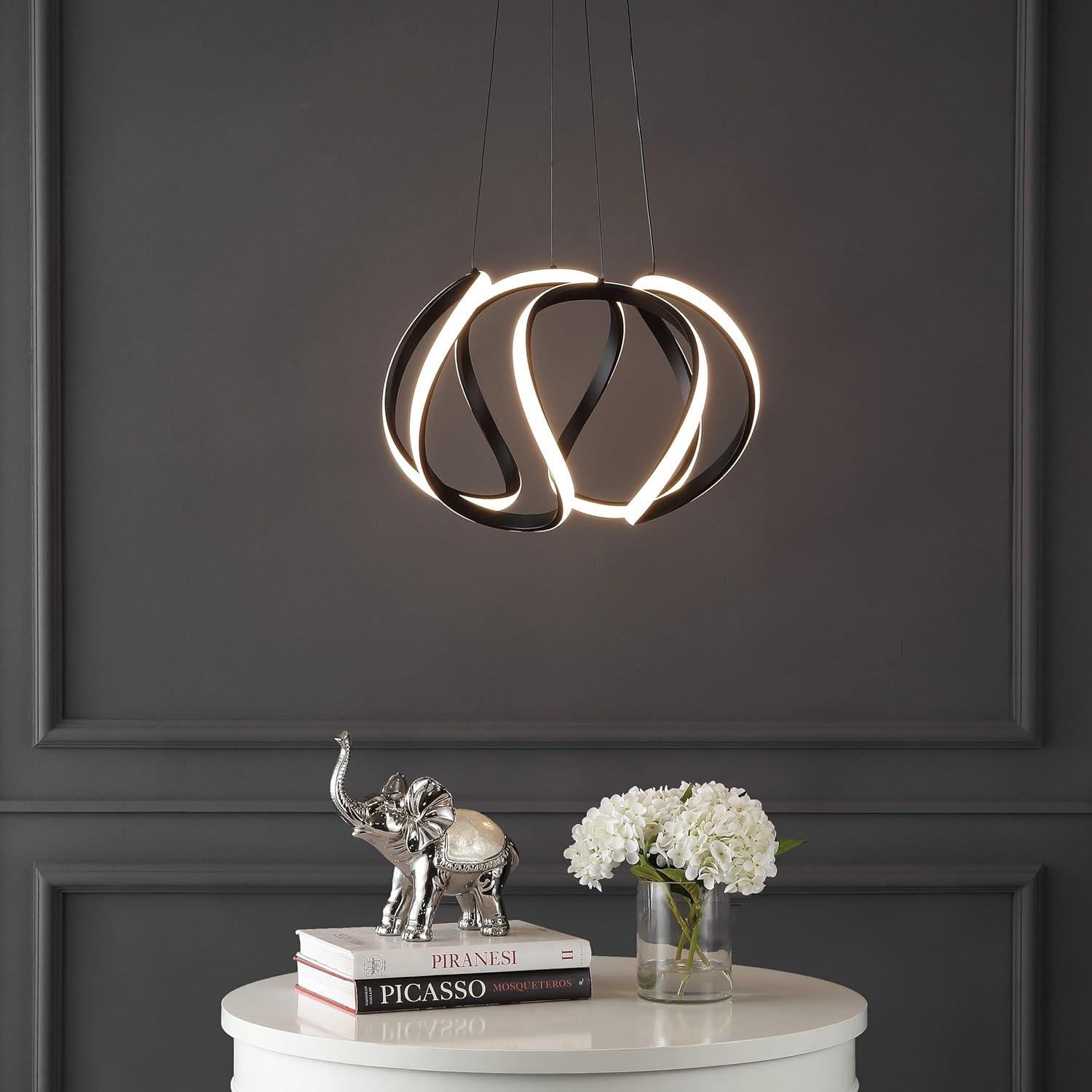 Euphoria 18.5" Black Aluminum LED Pendant Light