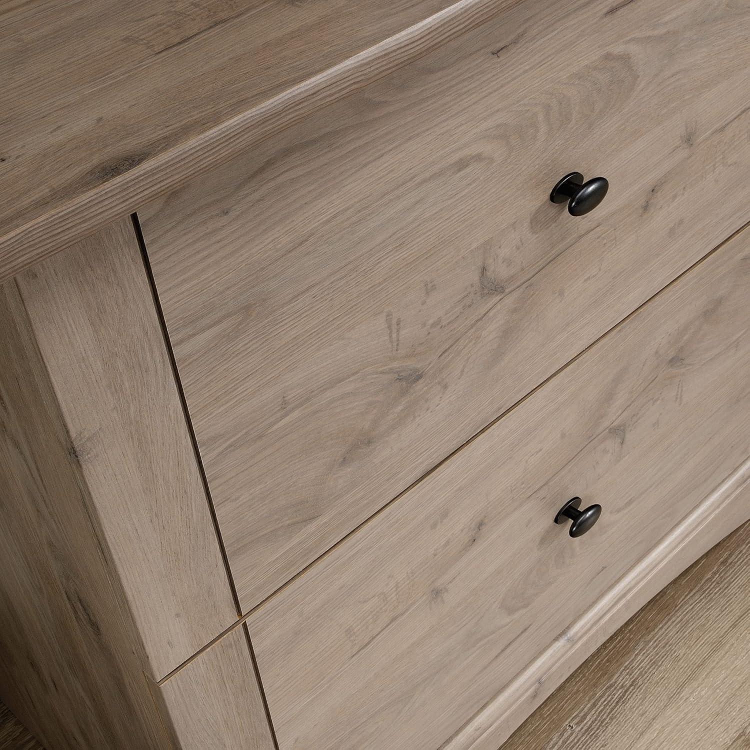 2 Drawer Lateral File Cabinet Laurel Oak - Sauder: Full Extension, Legal/Letter Size, Interlocking