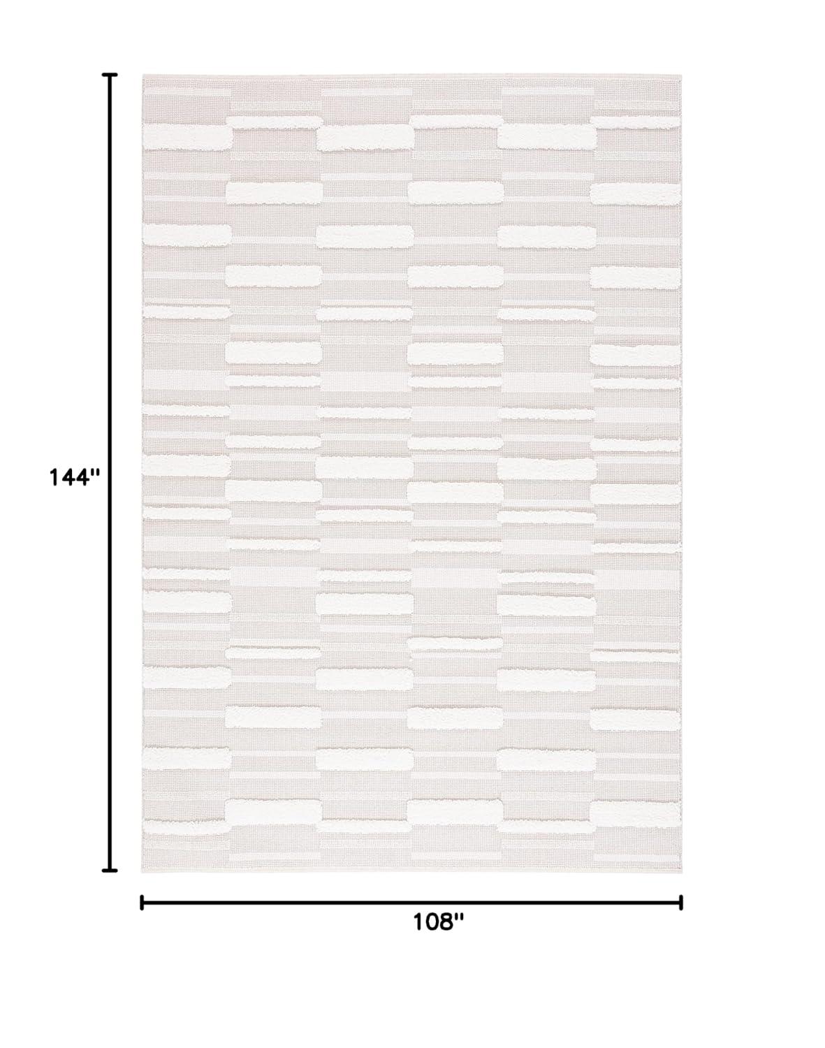 Trends TRD120 Power Loomed Area Rug - Beige/Ivory - 8'9"x11'9" - Safavieh.