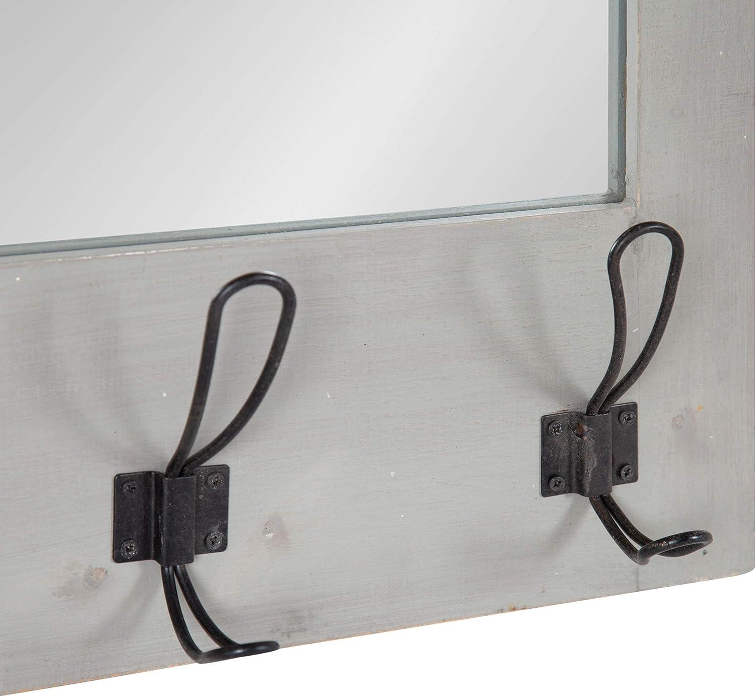 18&#34; x 28&#34; Cates Functional Wall Mirror Gray - Kate &#38; Laurel All Things Decor