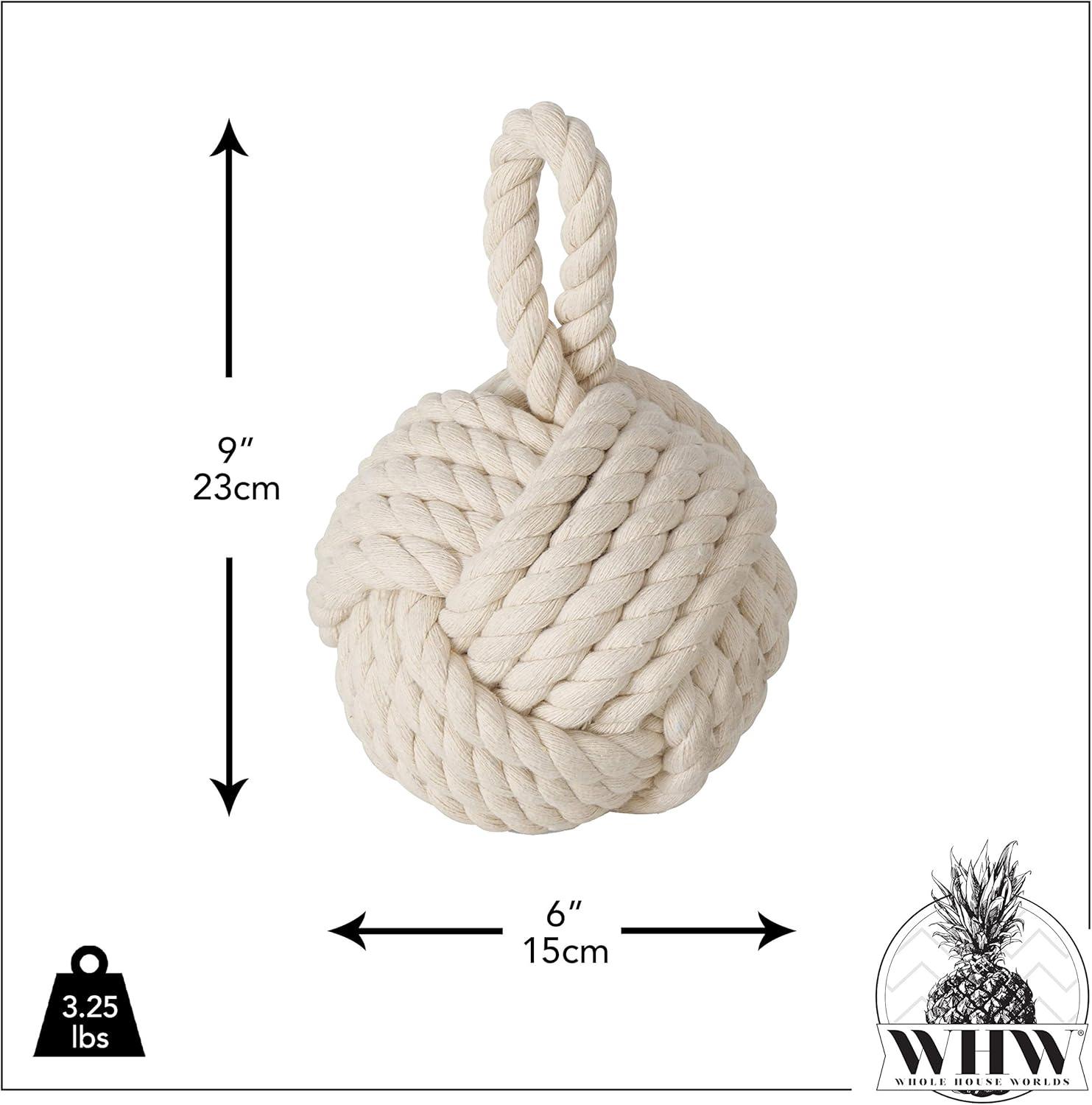 Monkey Knot Jute Weighted Floor Stop