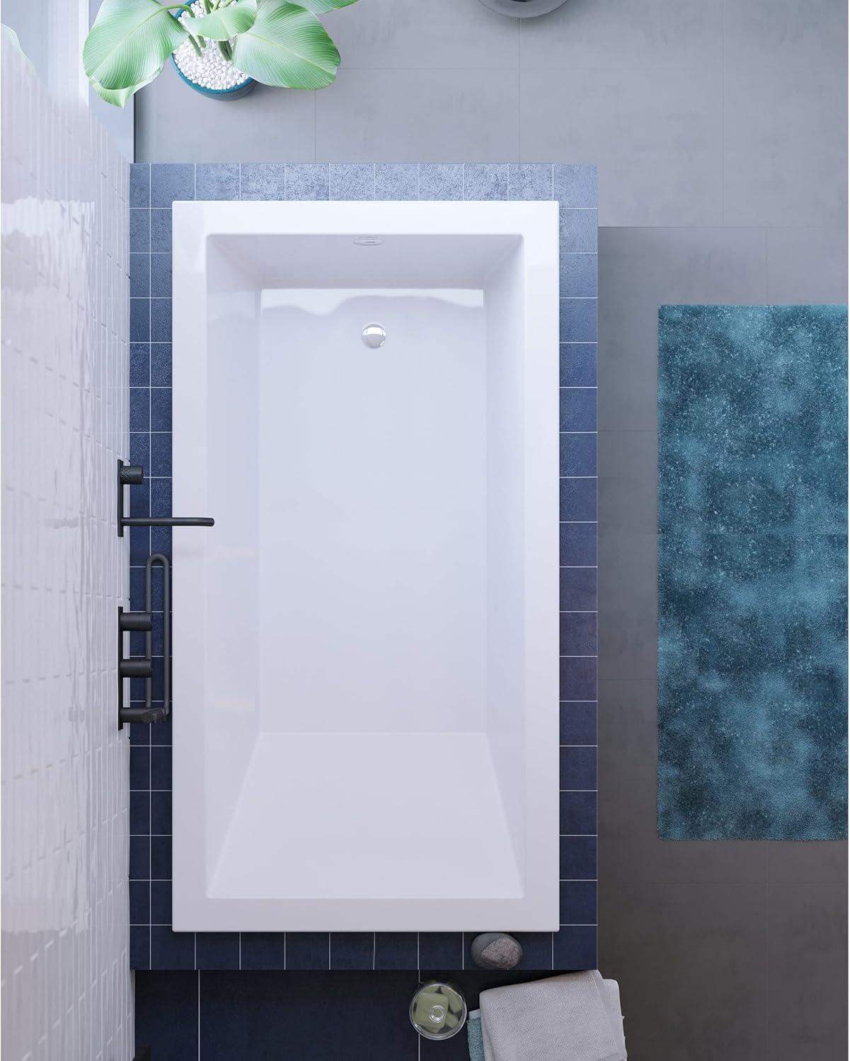 Voltaire 66" x 36" Reversible Drain Drop-In Bathtub