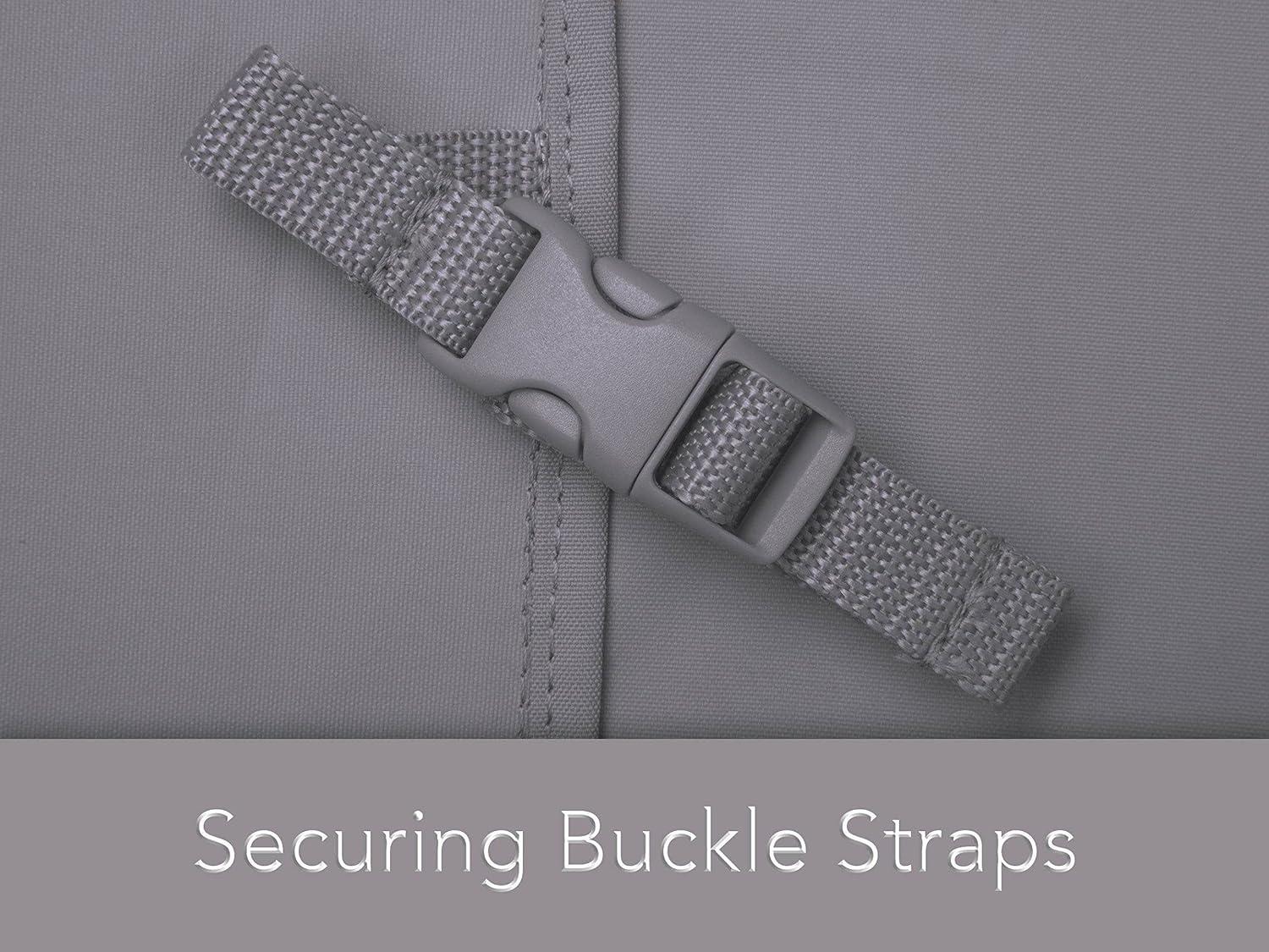 Covermates Outdoor Double Chaise Lounge Cover - Water Resistant Polyester, Drawcord Hem, Mesh Vents, Seating and Chair Covers, DOUBLE 58W x 78D x 34H, Charcoal