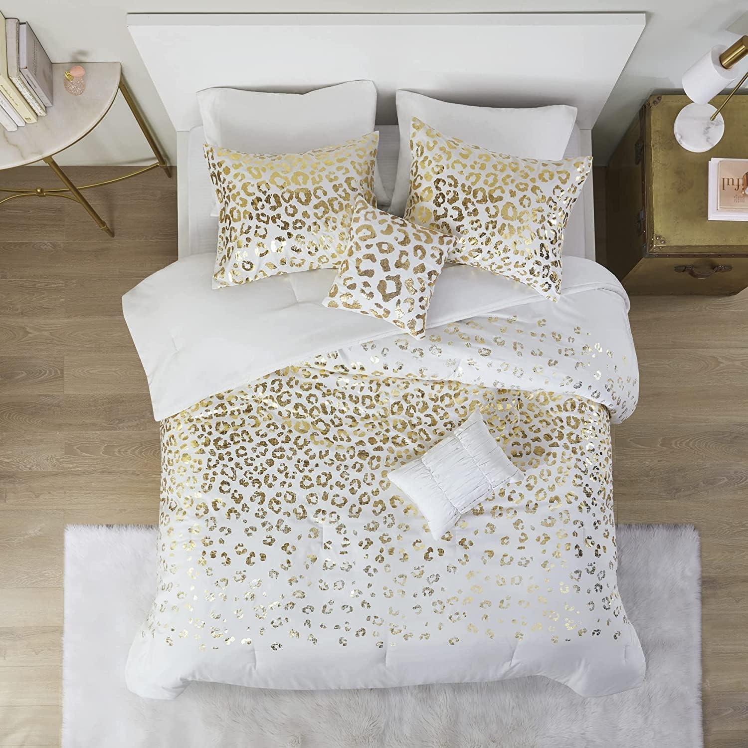 510 Design Lillie Metallic Animal Print Comforter Set