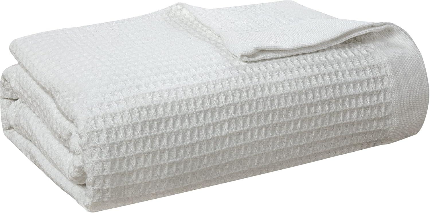 Pointehaven 300 GSM Long Staple Soft Cotton Hypoallergenic Breathable Waffle Blanket