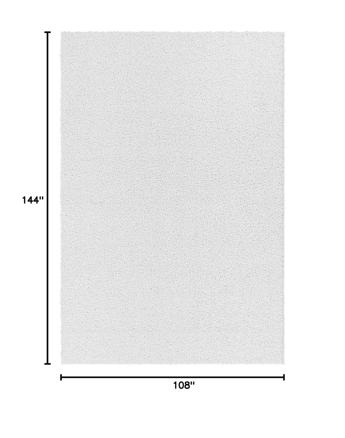 Garland Rug Southpointe Shag White Indoor Area Rug, 9' x 12'