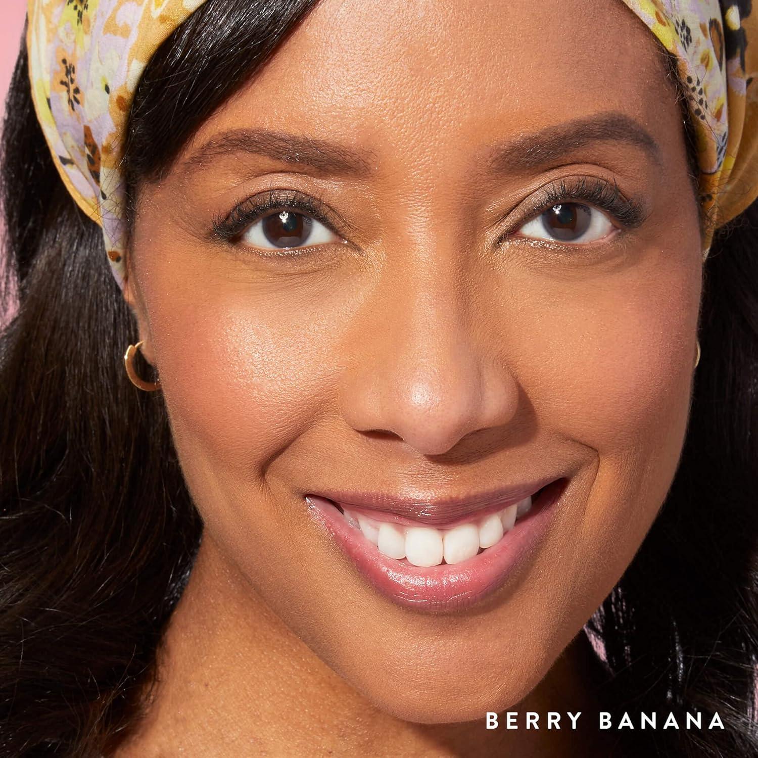 LAURA GELLER NEW YORK Italian Marble Hydrating Lightweight Long Lasting Lipstick With Vitamin E & Castor Seed Oil, Berry Banana