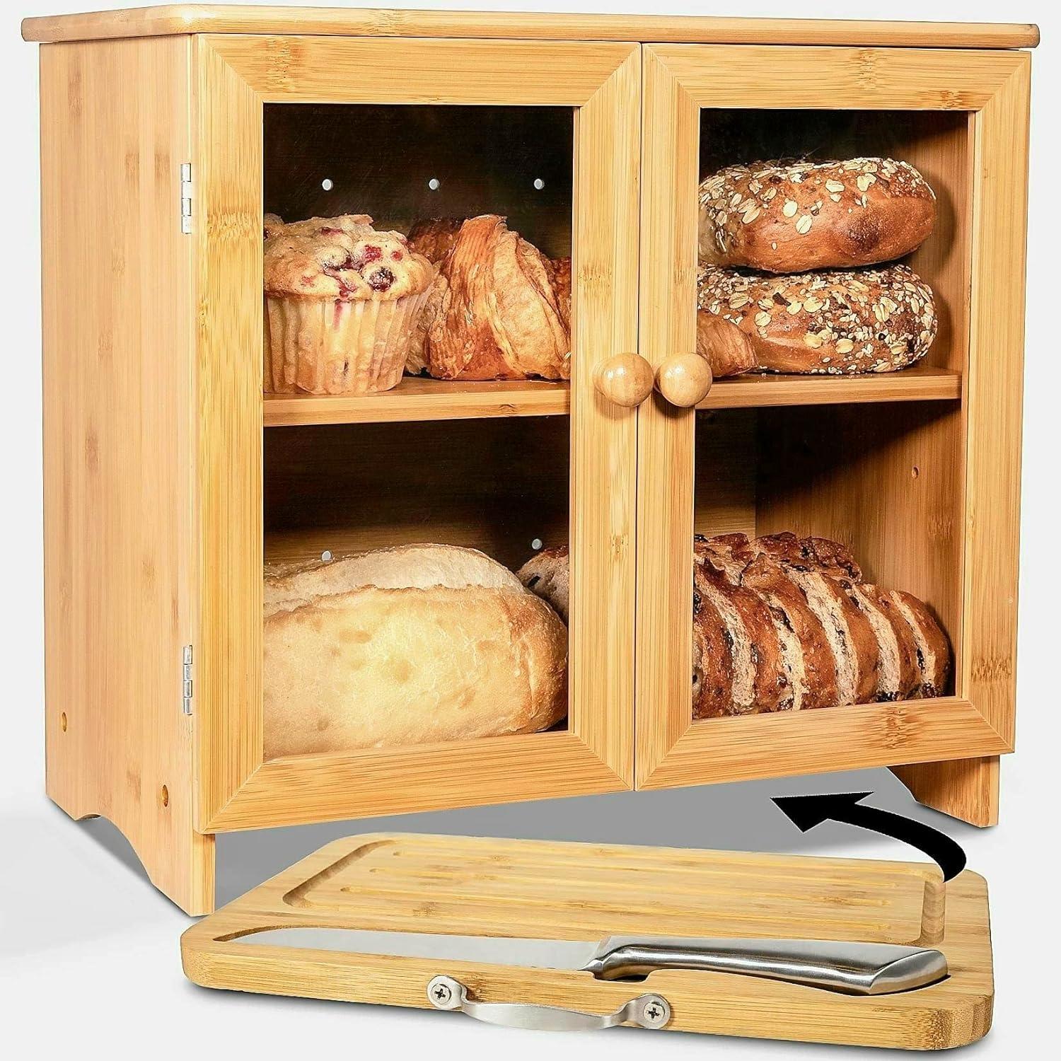 Luv UR Kitchen Stainless Steel Clean and Strong Tenon Joints Bread Box