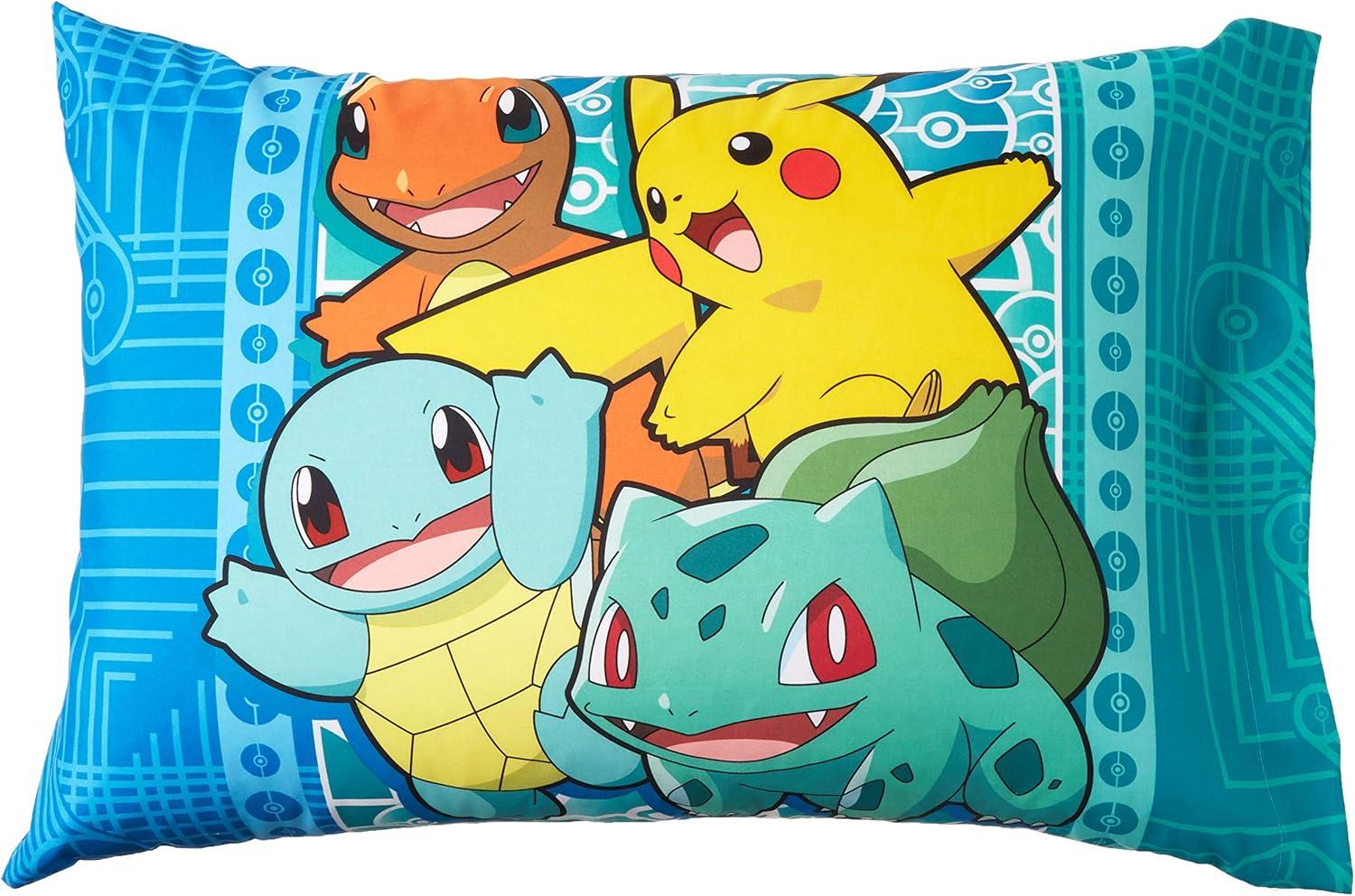 Pokemon "First Starters" Twin Bed in a Bag Bedding Set- Comes with Comforter, Pillowcases and Sheets