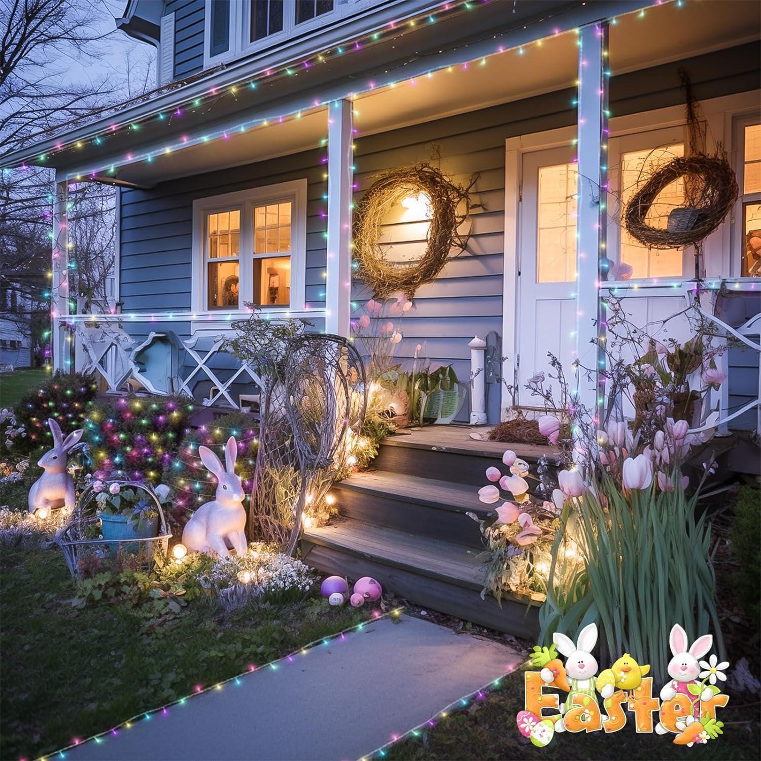 168FT Warm White LED Outdoor Christmas Fairy Lights