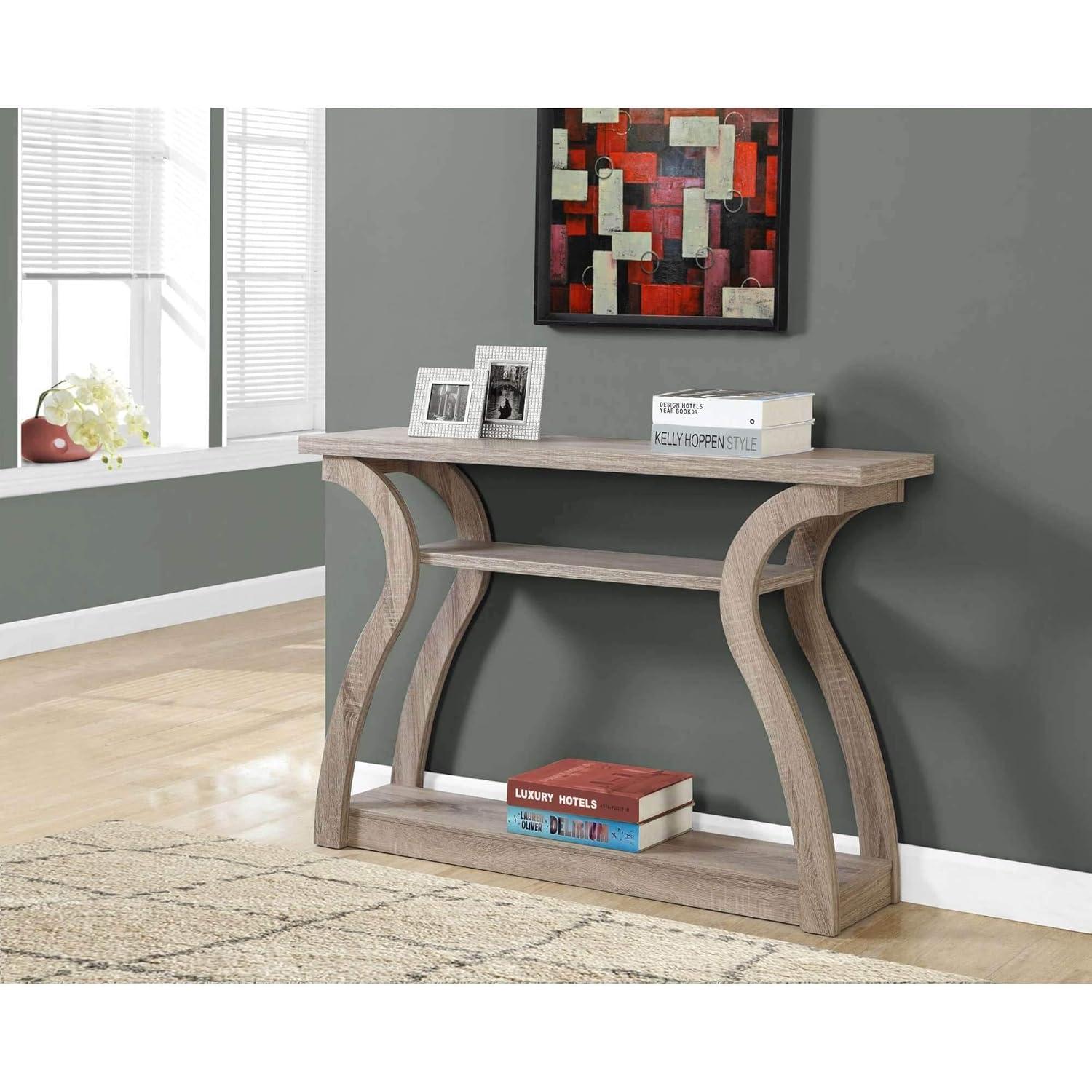 Monarch Specialties Accent Table, Console, Entryway, Narrow, Sofa, Bedroom, Brown Laminate