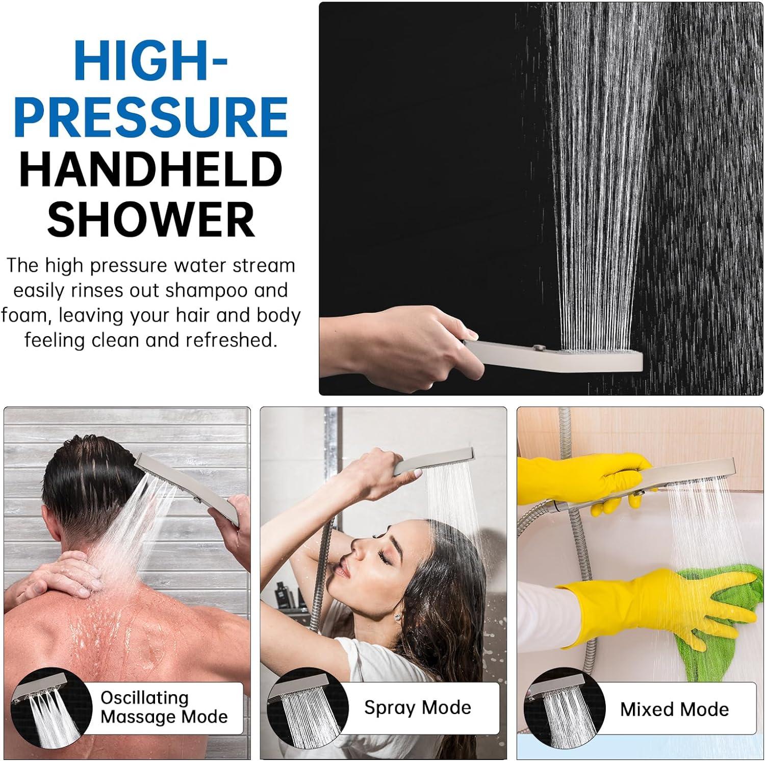 All Metal Rain Dual Shower Head