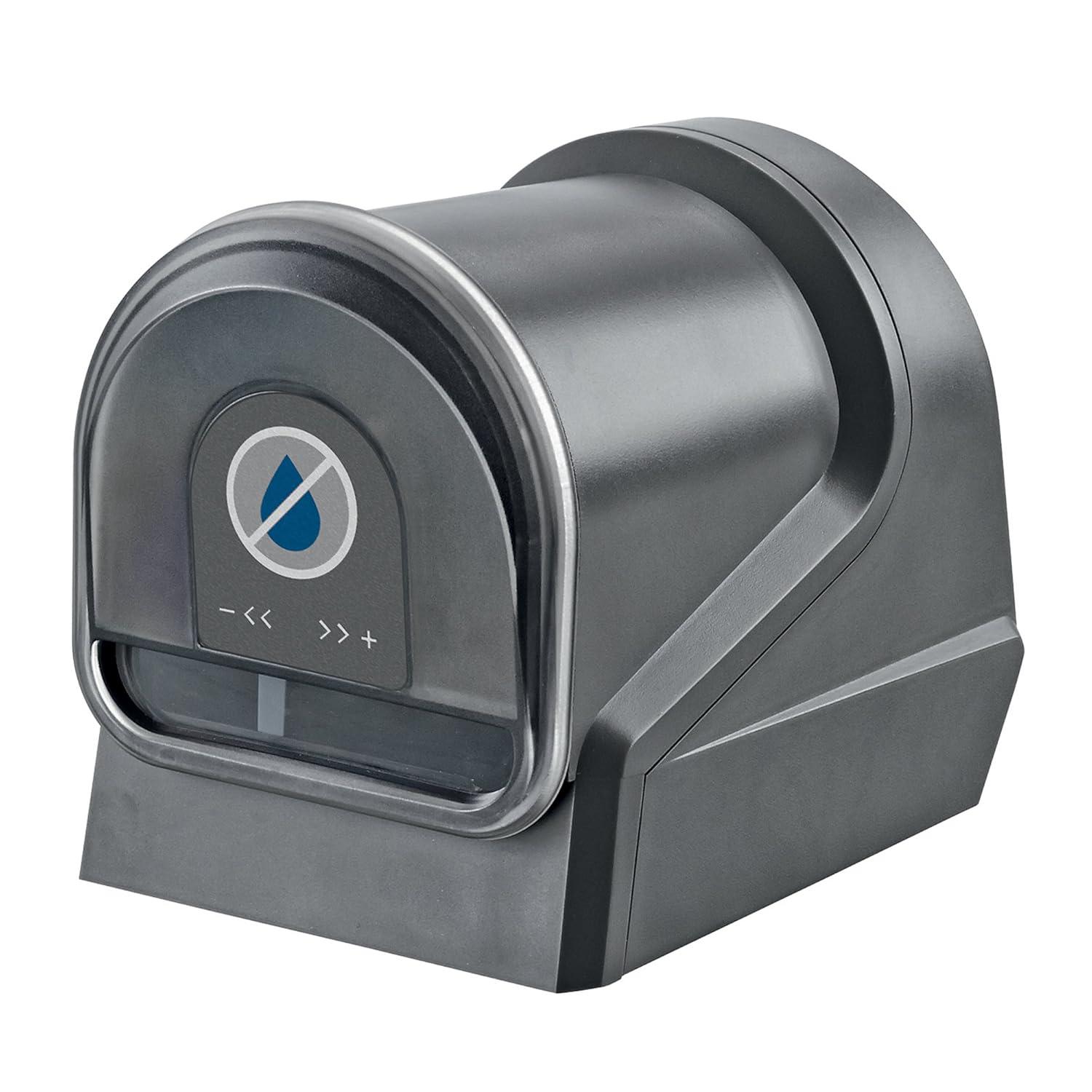 Black Battery-Powered Automatic Fish Feeder with LCD Display