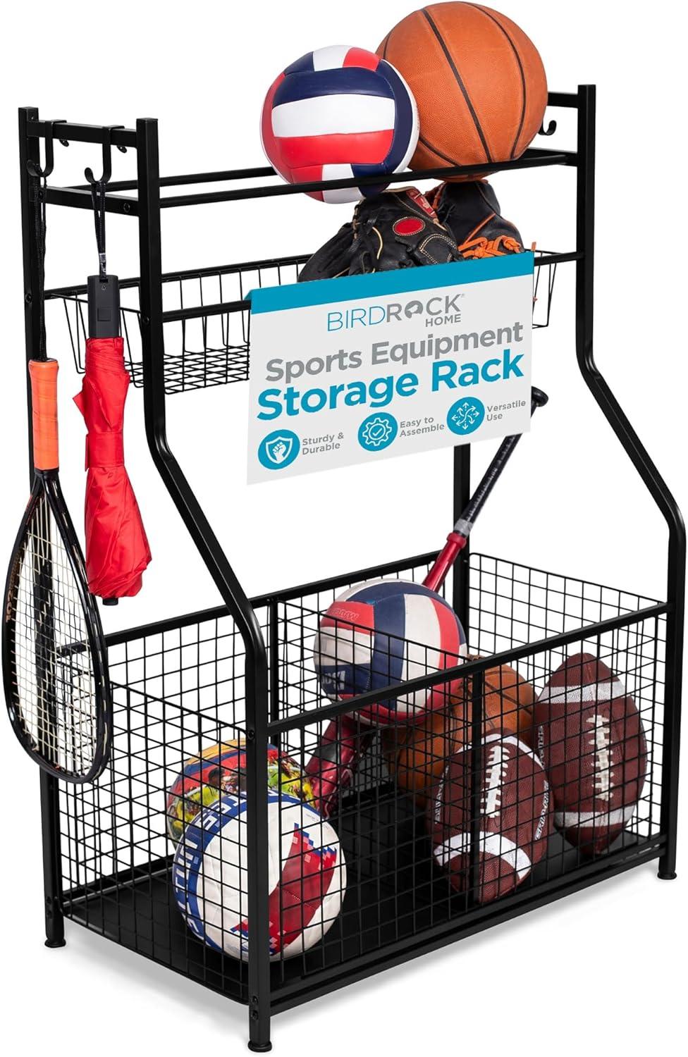 BirdRock Home 11439 Metal Freestanding Multi-Use Sports Rack