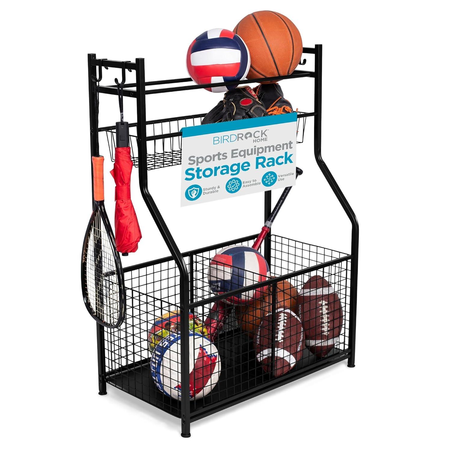 BirdRock Home 11439 Metal Freestanding Multi-Use Sports Rack
