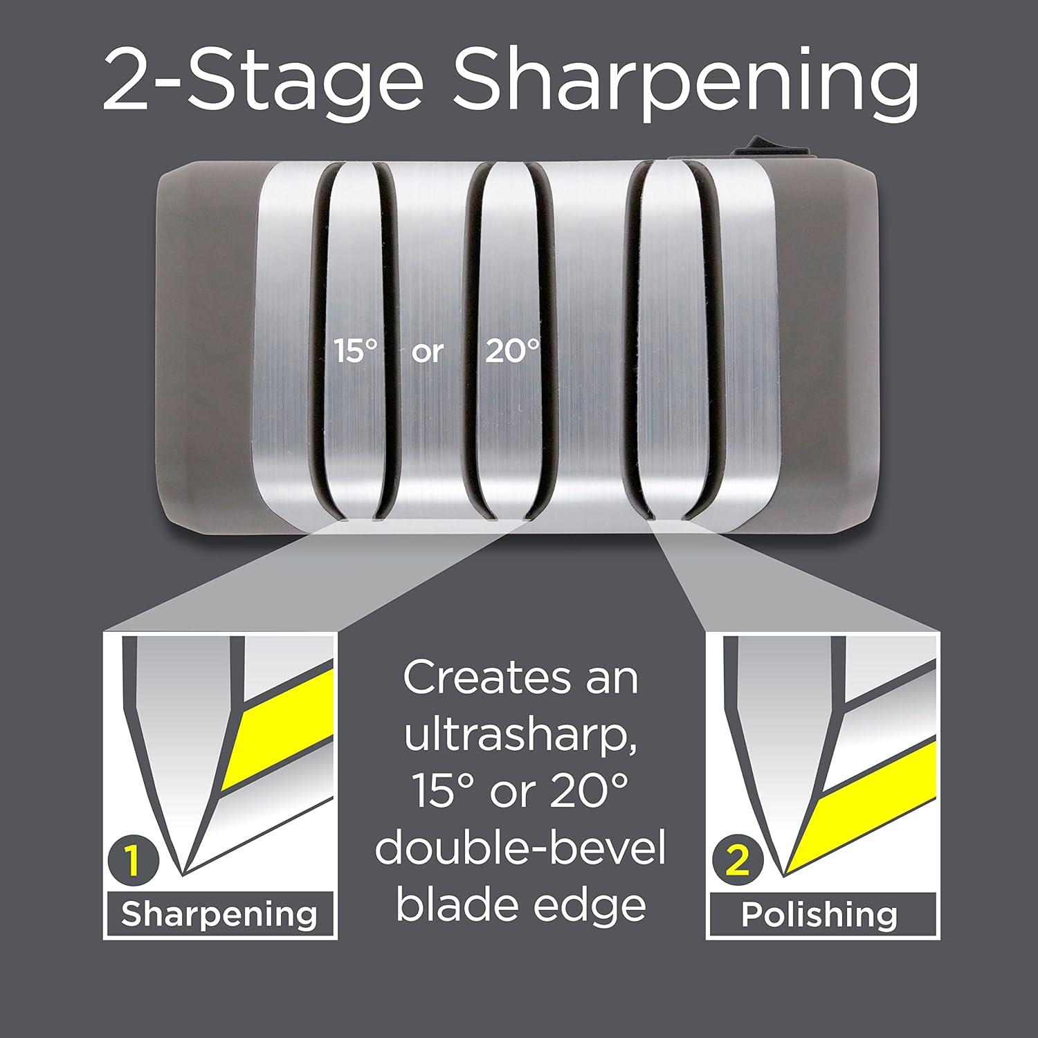 Chef'sChoice Chef'sChoice Rechargeable AngleSelect DC 1520 Electric Knife Sharpener