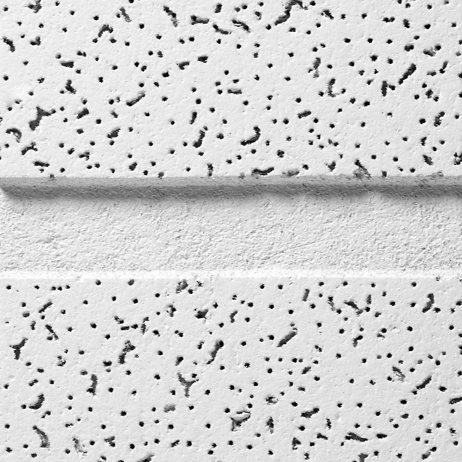 Armstrong 2x4 CORTEGA SECOND LOOK Acoustic Ceiling Tiles for Suspended Ceiling Grids, 10-tiles per pack, White