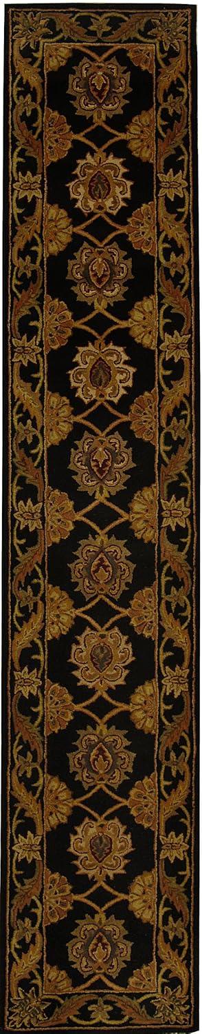 Heritage HG314 Handmade Runner Rug - 2'3"x20' - Black - Safavieh