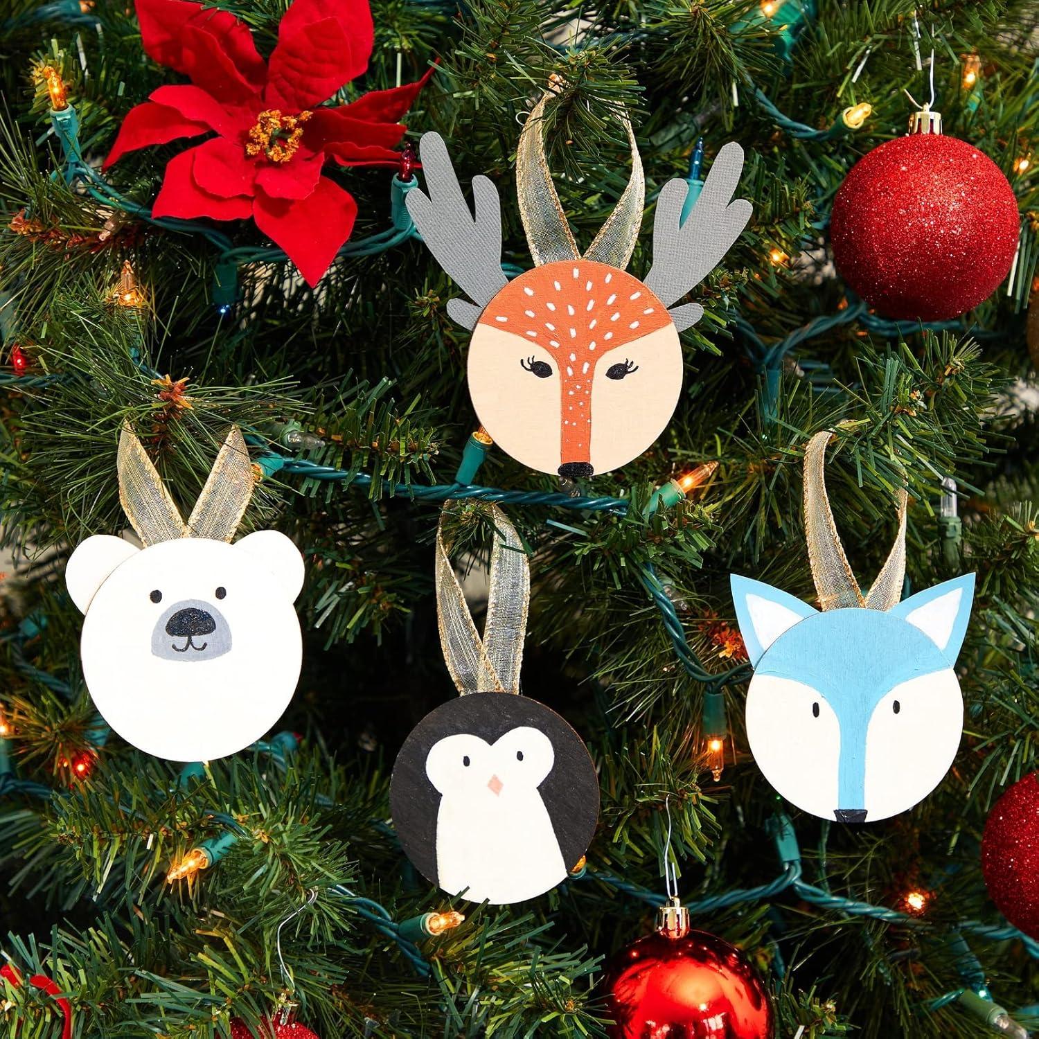 Juvale 36 Pack Unfinished Wood Circles for Crafts, 3 Inch Round Wooden Cutouts for DIY Projects