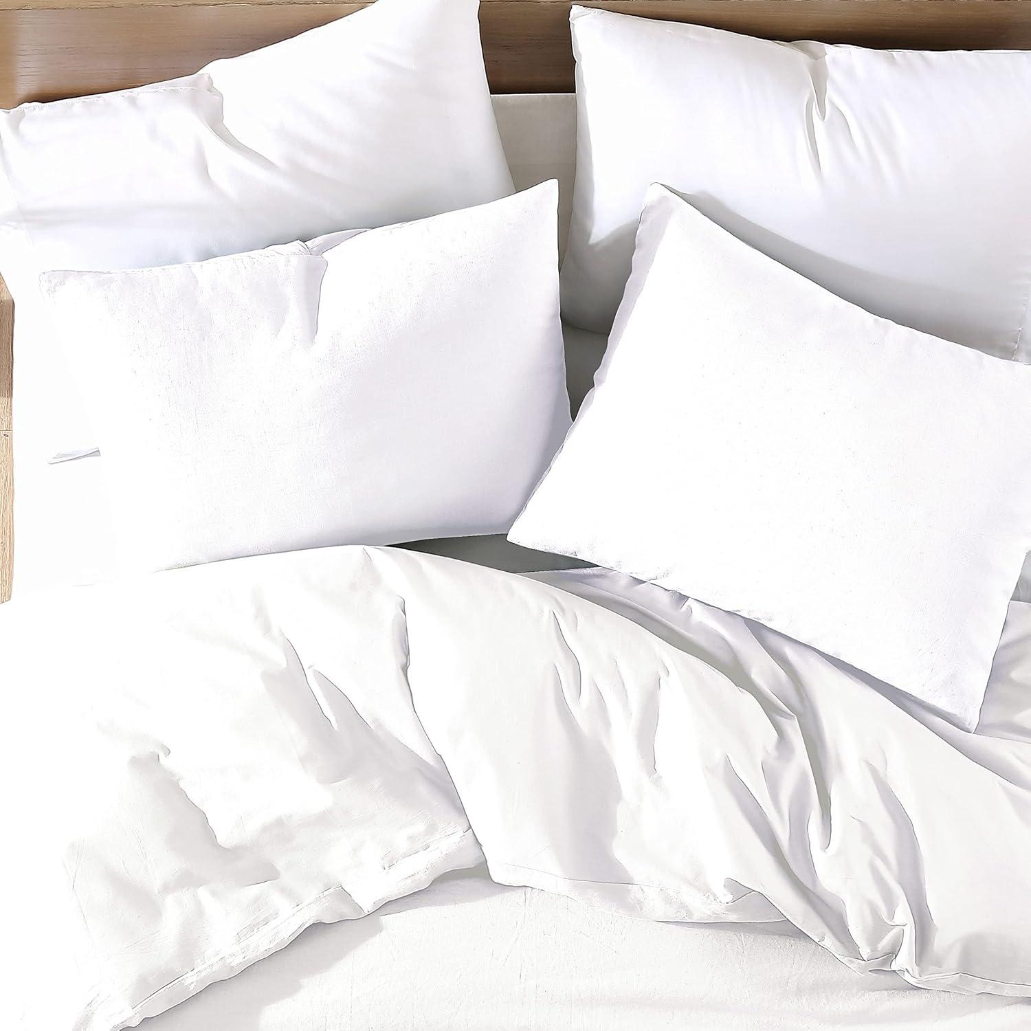 Riverbrook Home 3pc King Logan Comforter Set White: Polyester Fill, Machine Washable, Includes Shams