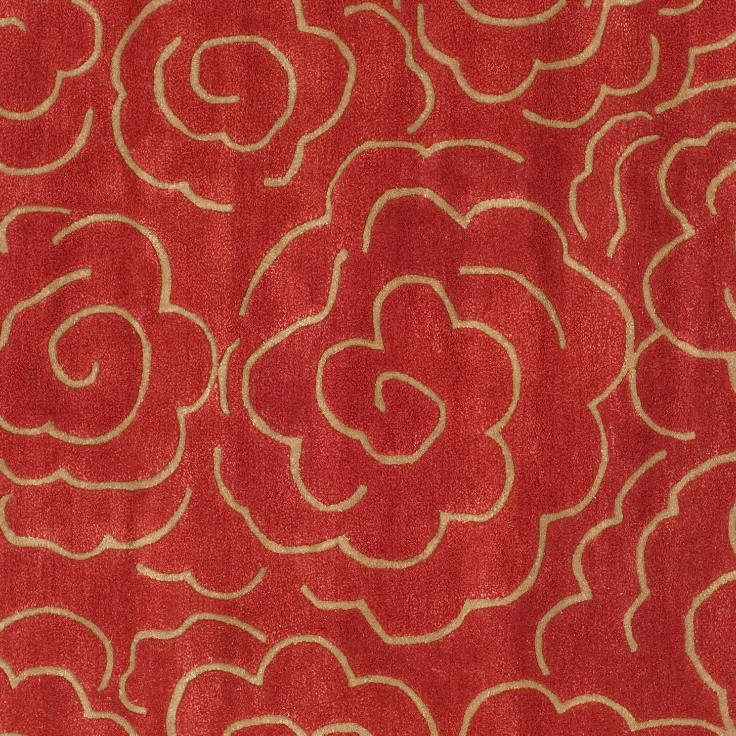 Soho SOH812 Hand Tufted Area Rug - Red - 8'x8' - Safavieh.