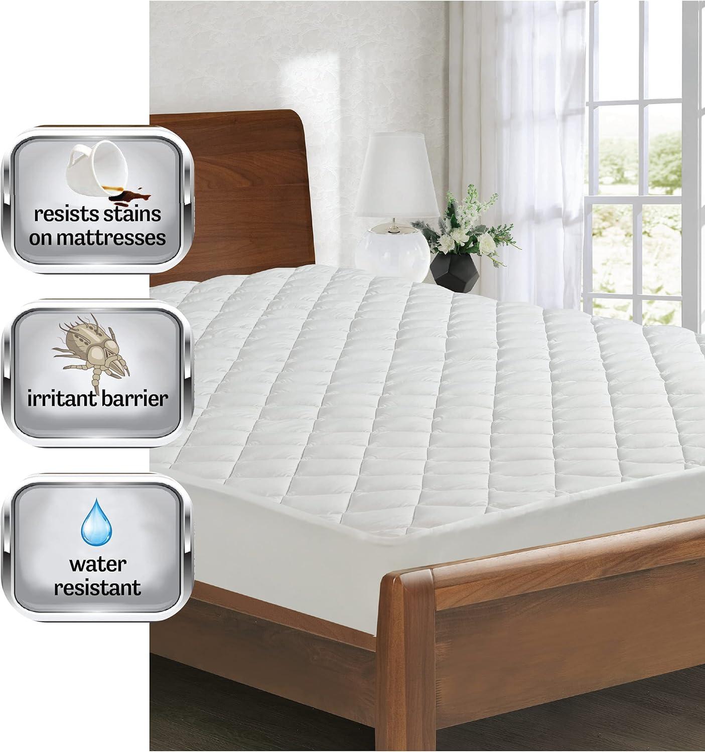 All-in-One All Season Reversible Cooling & Warming Fitted Mattress Pad, Full
