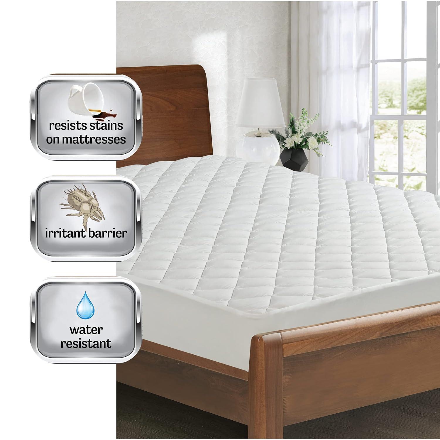 All-in-One All Season Reversible Cooling & Warming Fitted Mattress Pad, Full
