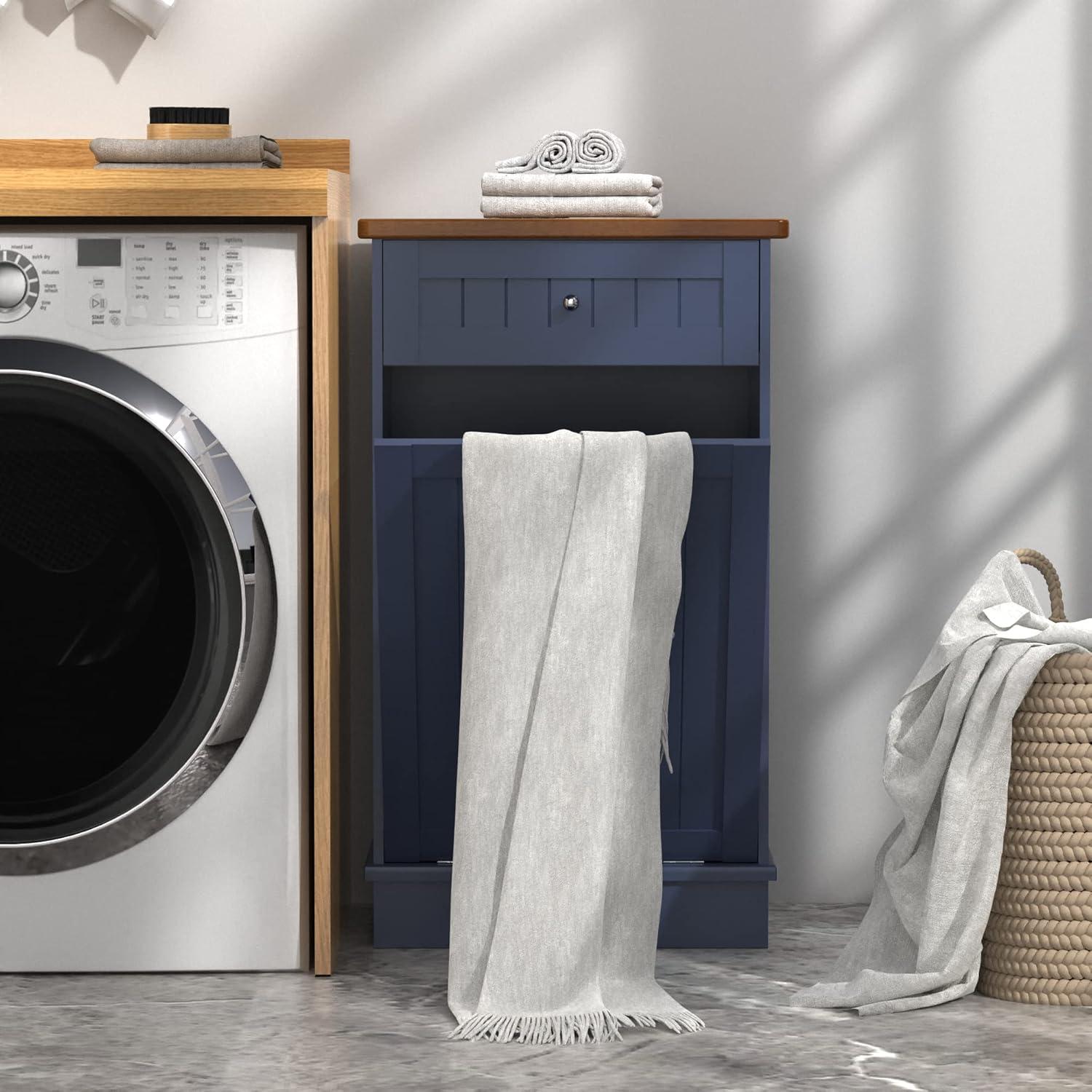 Aeloxis Havant Tilt Out Trash Cabinet 10 Gallon Wooden Free Standing (Not include trash can)