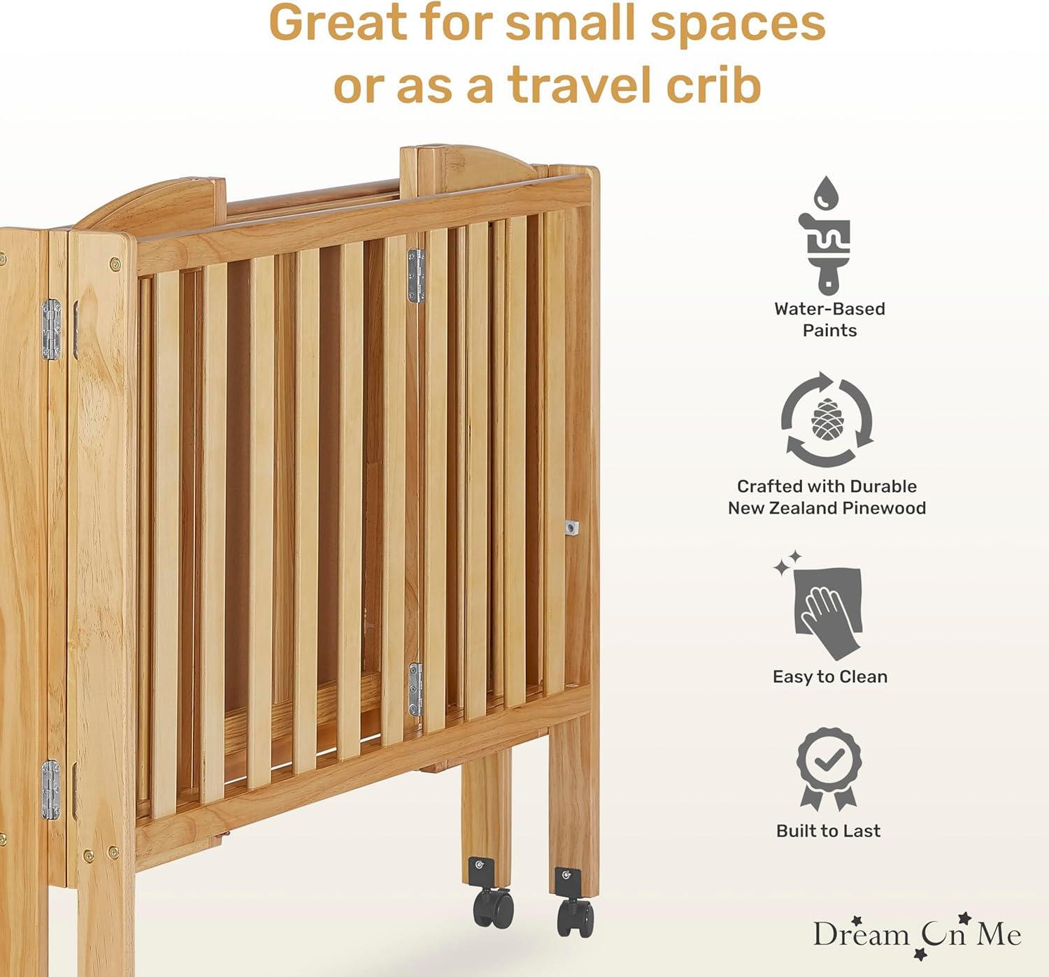 Dream On Me 2-in-1 Mini Convertible Portable Crib