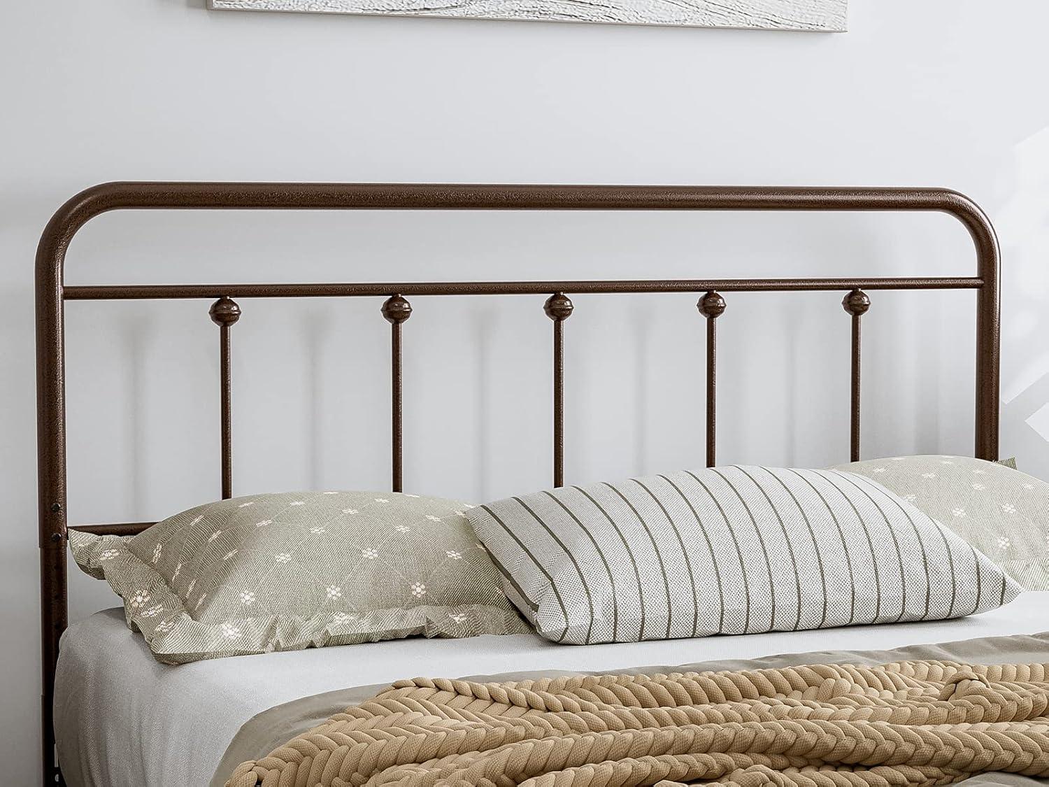 August Grove® August Grove® Metal Headboard - Adjustable Height - Farmhouse Victorian Style