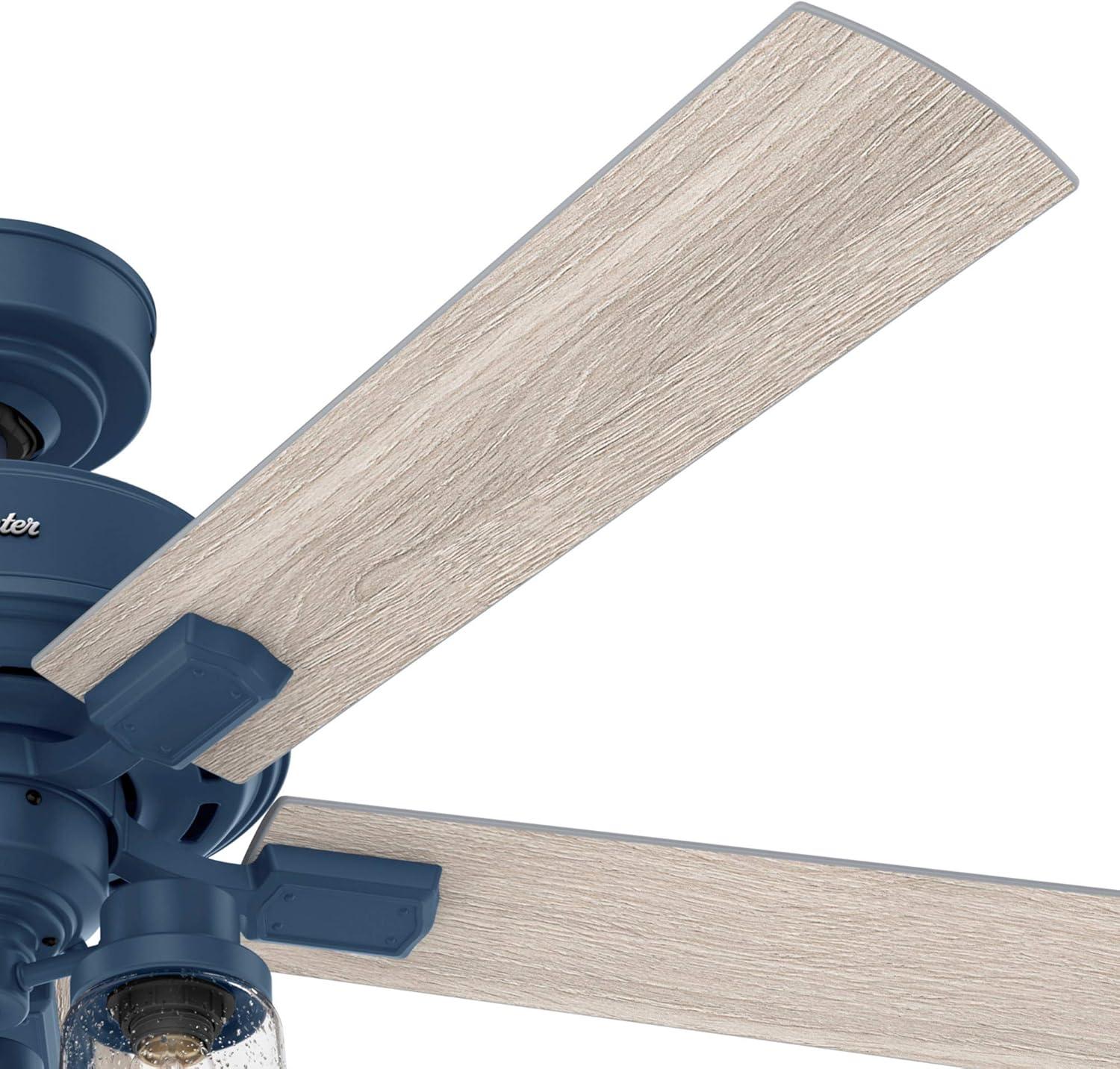 52" Hartland 5 - Blade Standard Ceiling Fan with Pull Chain and Light Kit Included