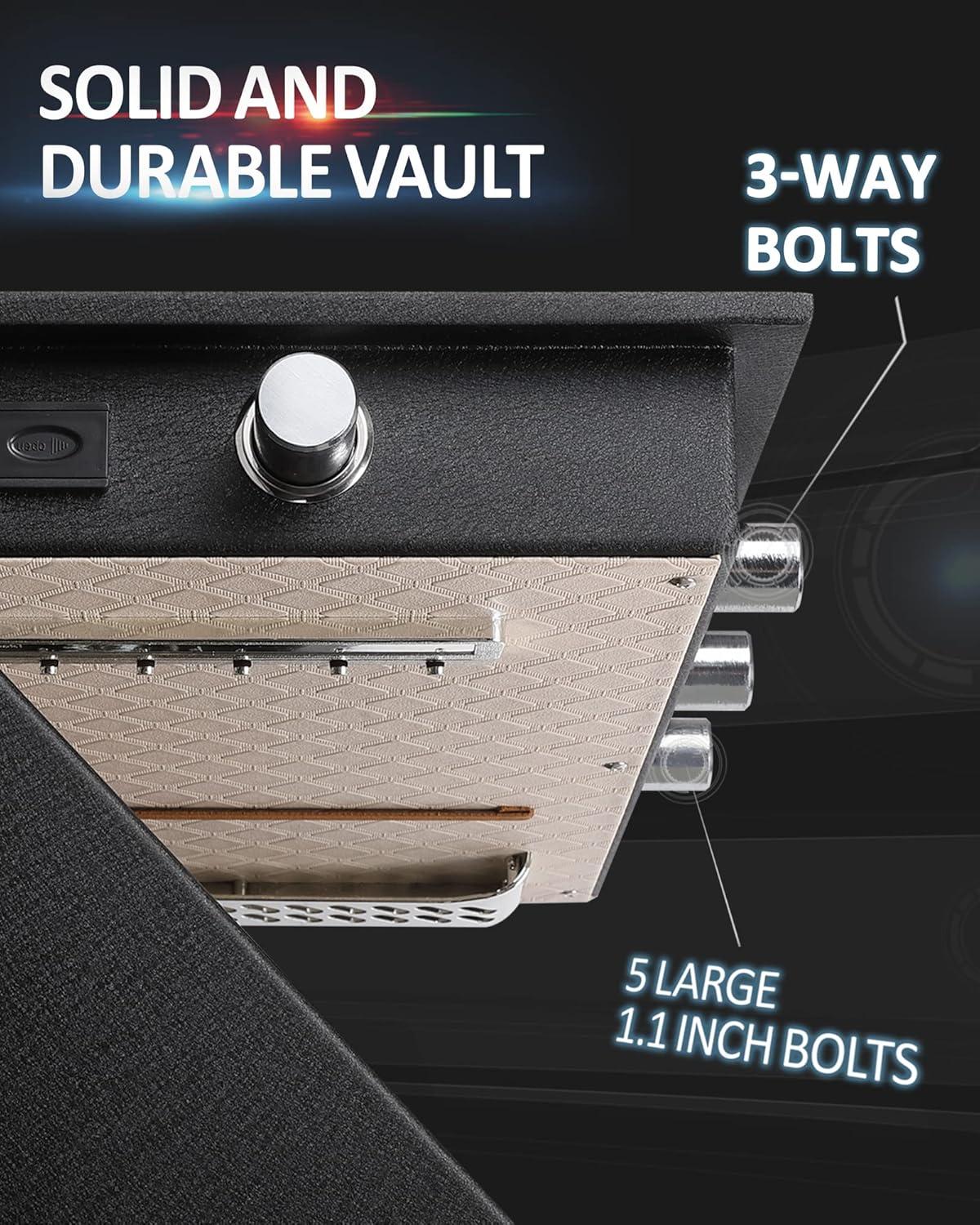 MASTER CRAFT WINDOW AND DOOR Large Safe Box ,4.2 Cubic Feet Home Safe Box With Fireproof Waterproof 27.6In Security Big Safe With Electronic Keypad Digital Lock For Office Hotel