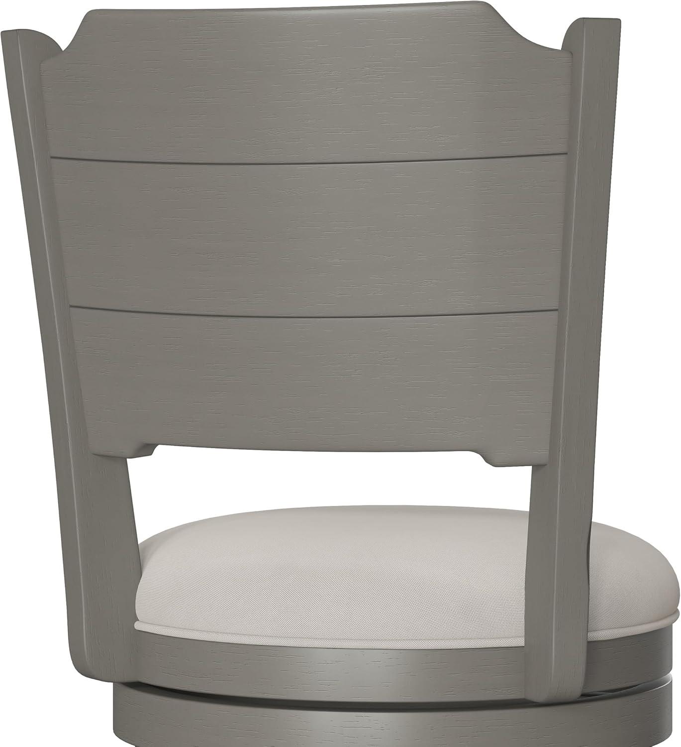 30.25" Clarion Swivel Barstool Distressed Gray - Hillsdale Furniture