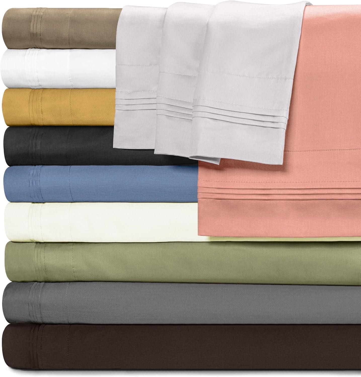 Superior Egyptian Cotton Deep Pocket Solid Luxury 1500 Thread Count Sheet Set